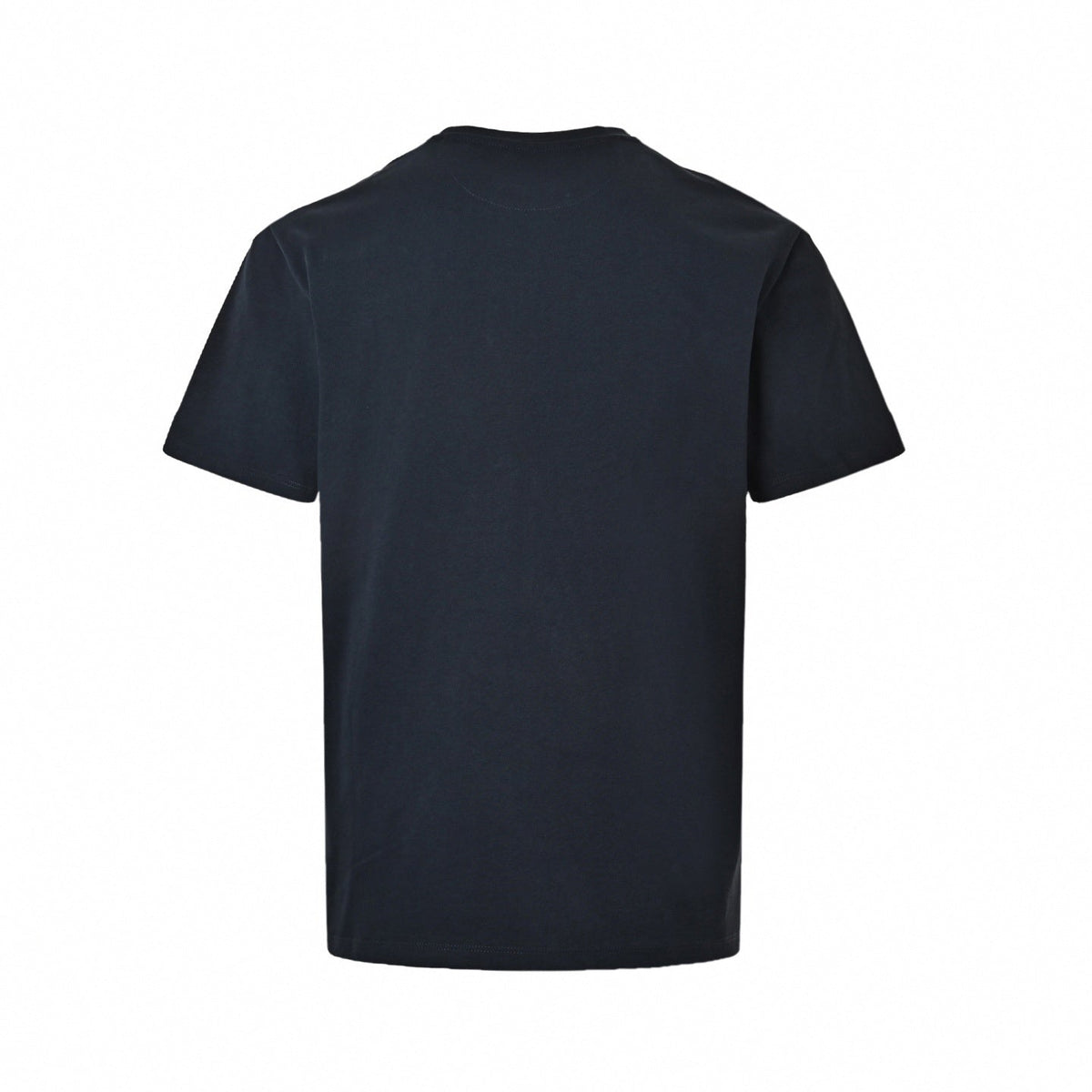 Textured Embroidered Logo T-Shirt | Navy Blue