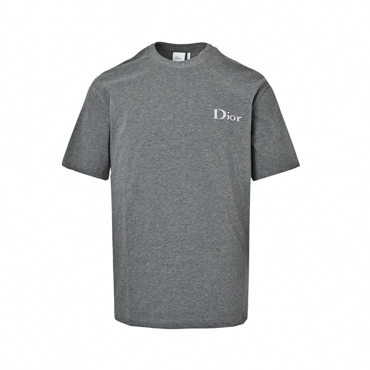 Embroidered Logo T-Shirt | Grey Melange