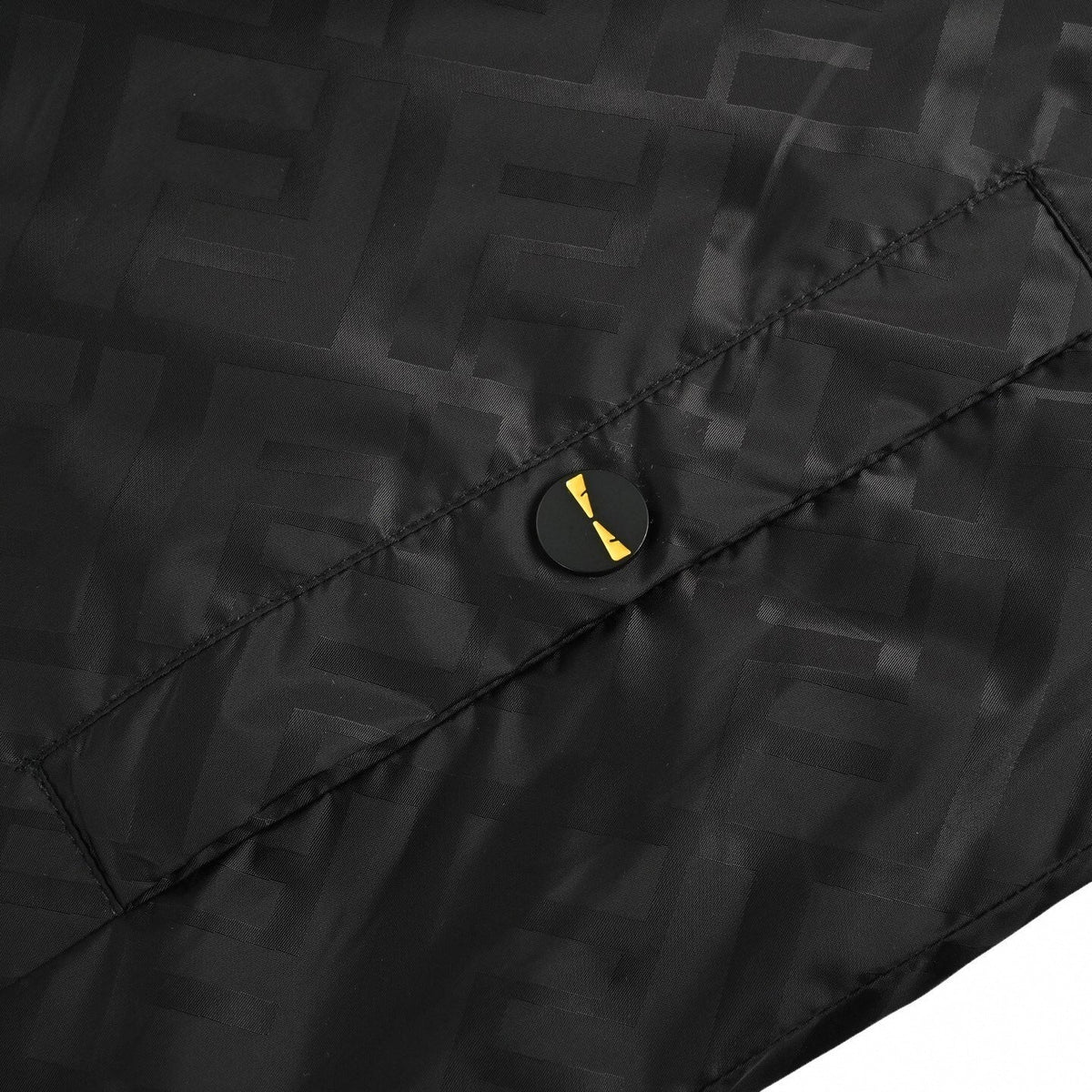 Monogram Windbreaker | Dark Brown & Black