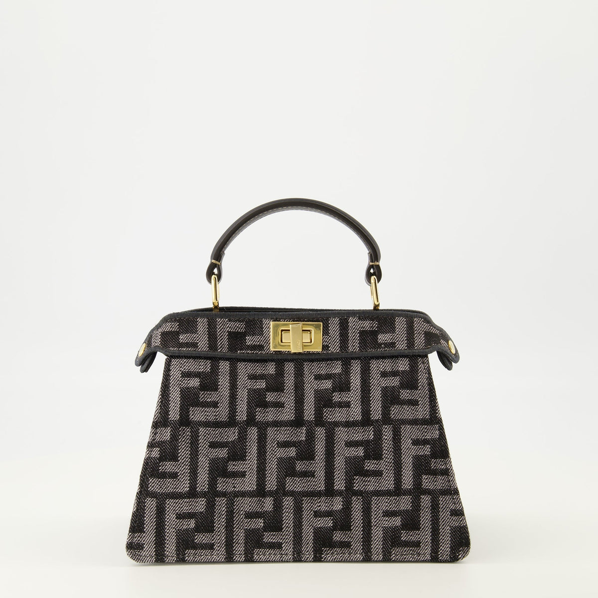 Peekabbo Nano Bag in FF Denim