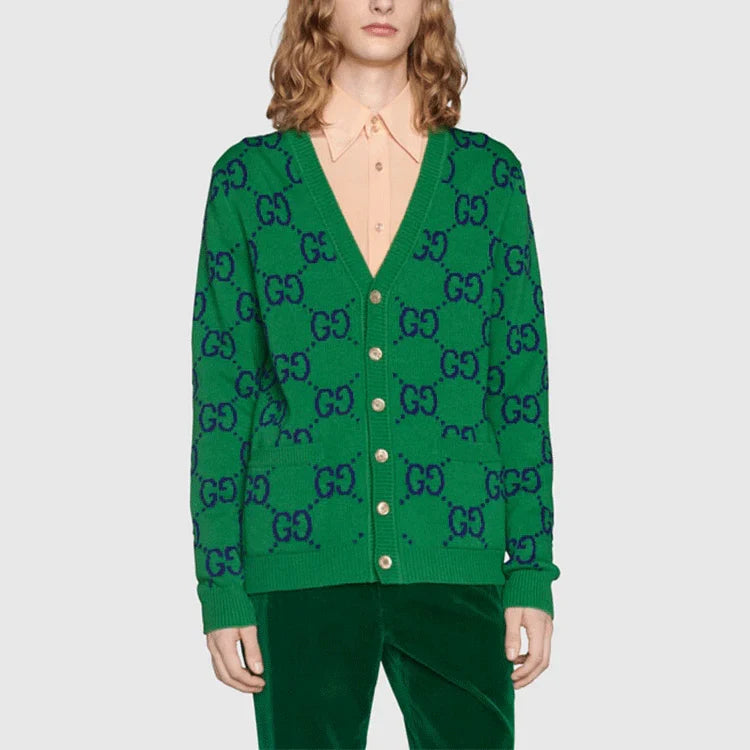 GG Jacquard Knit Cardigan