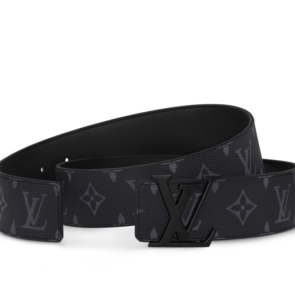 LV Initiales 40mm Matte Black Belt | Navy & Black