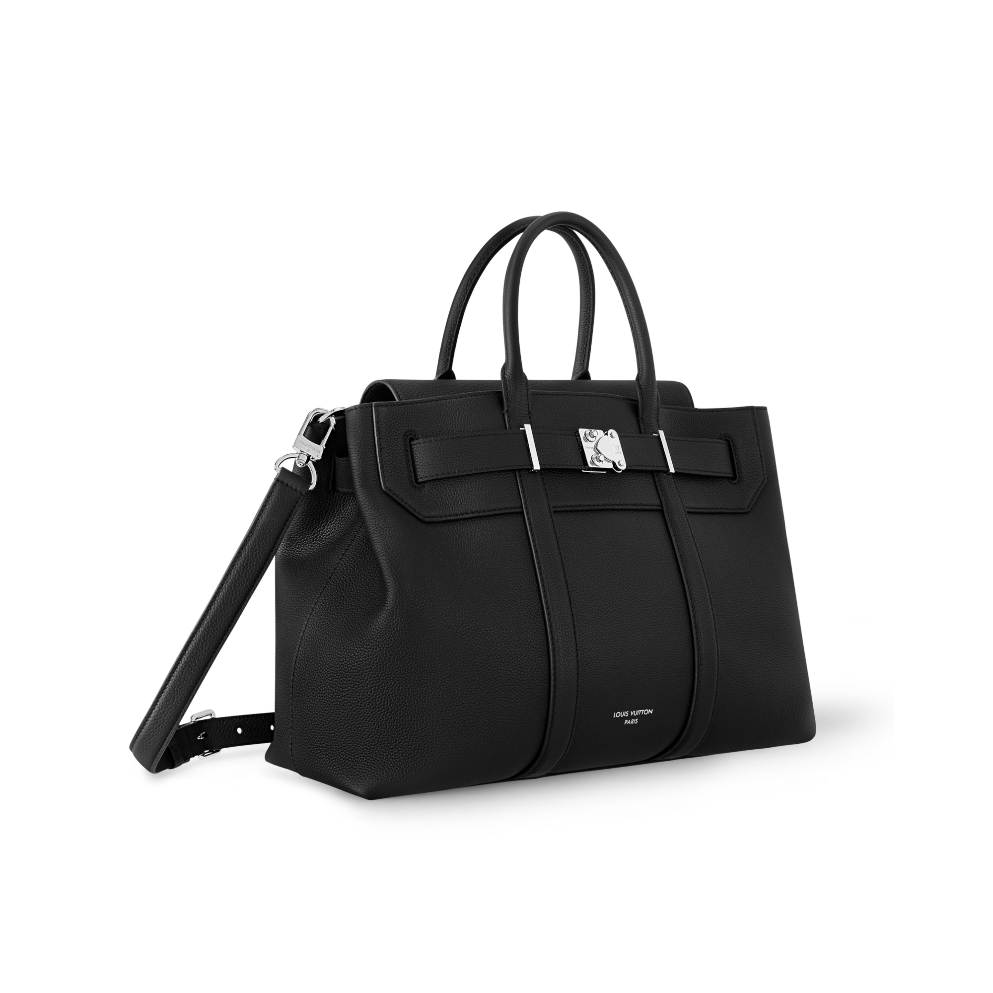 Georges Tote MM | Black & Navy