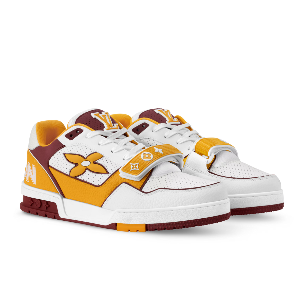 LV Trainer Sneaker | White & Orange