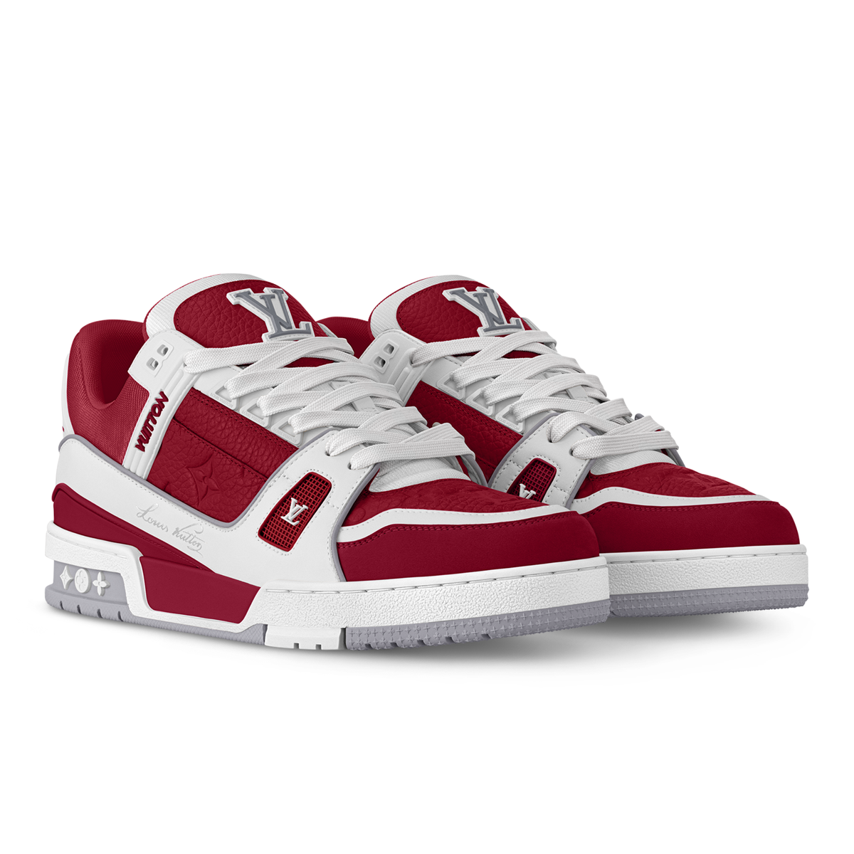 LV Trainer Sneaker – Sari Red | Red & Cream