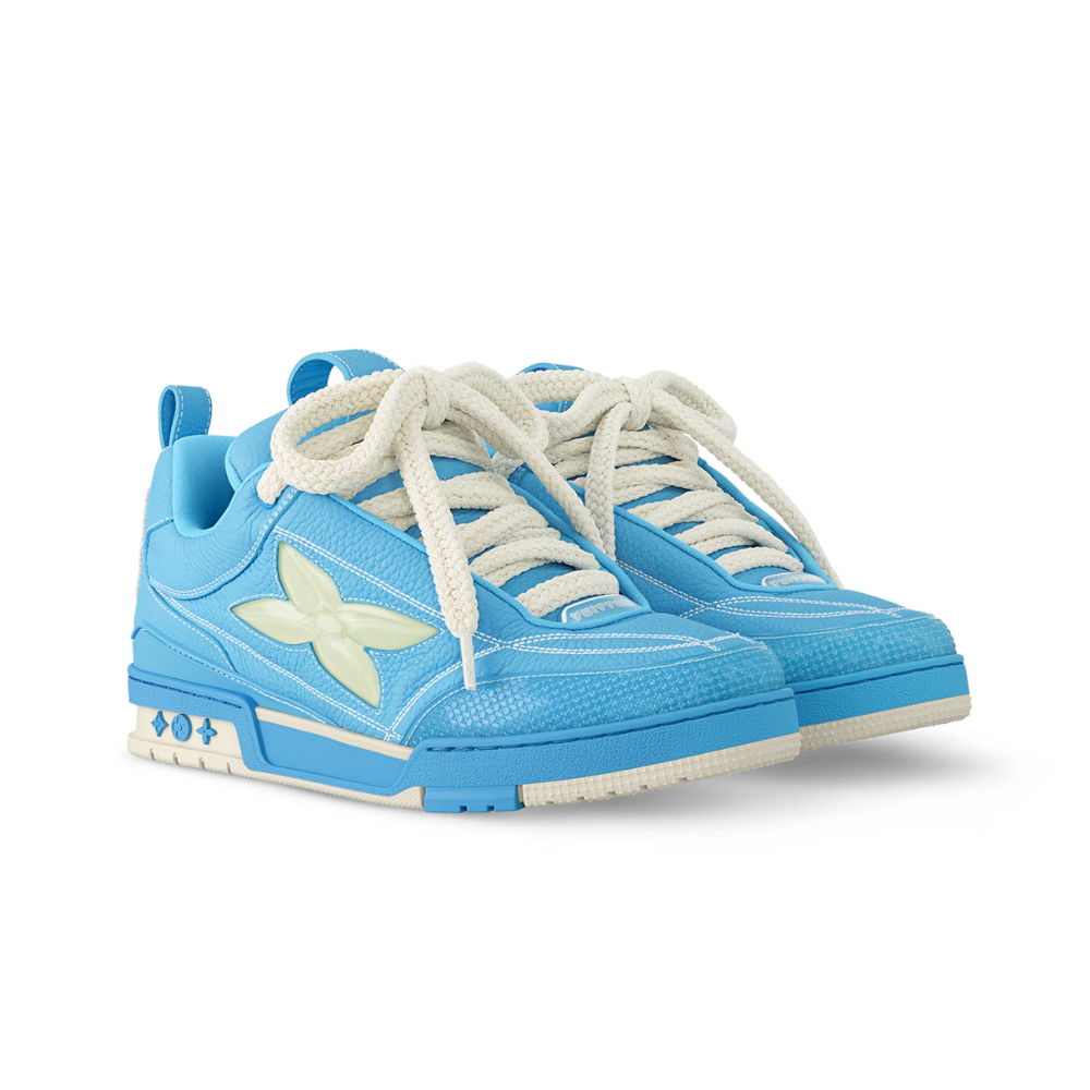 LV Skate Sneaker | Blue & Beige