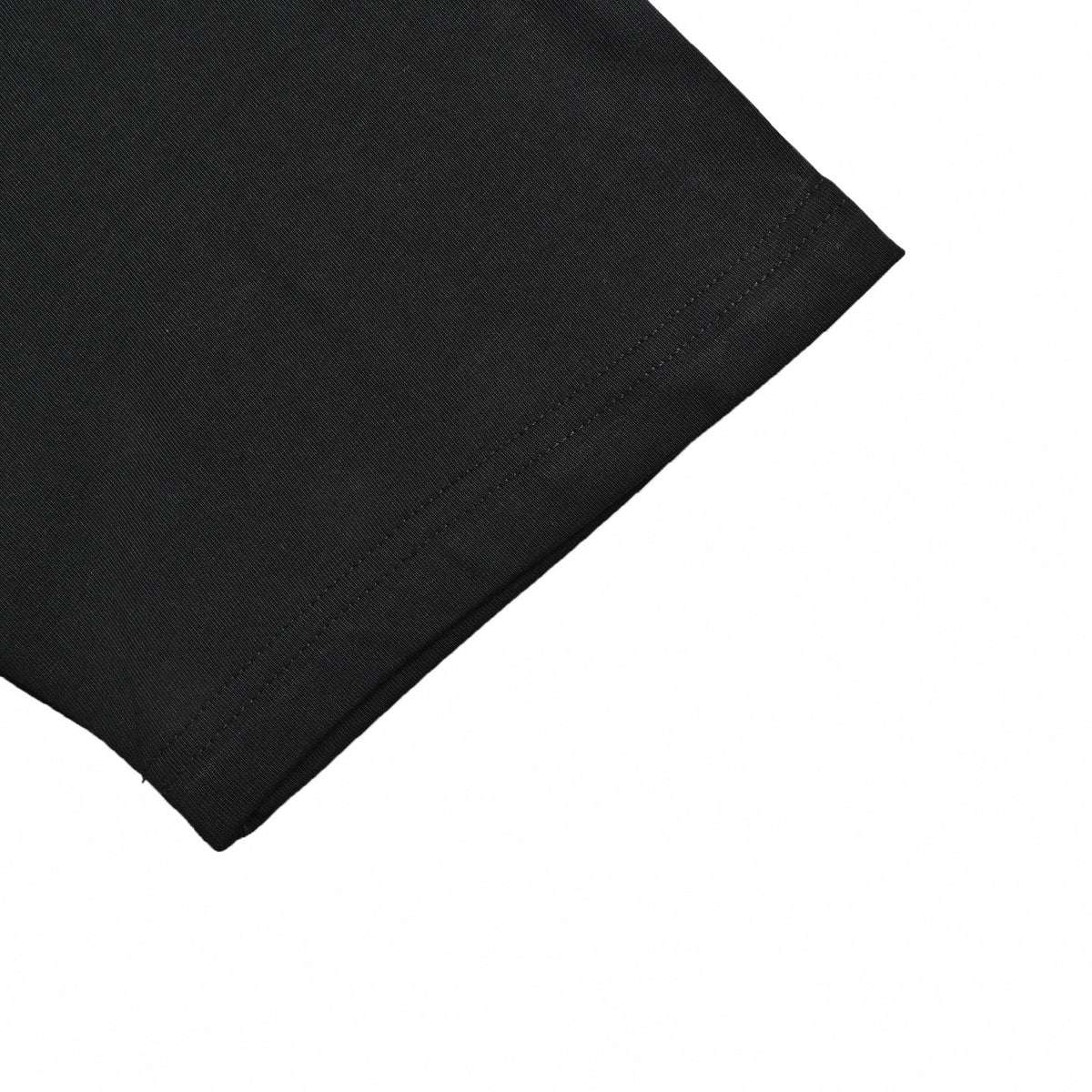 Stylized Embroidered Logo T-Shirt | Black
