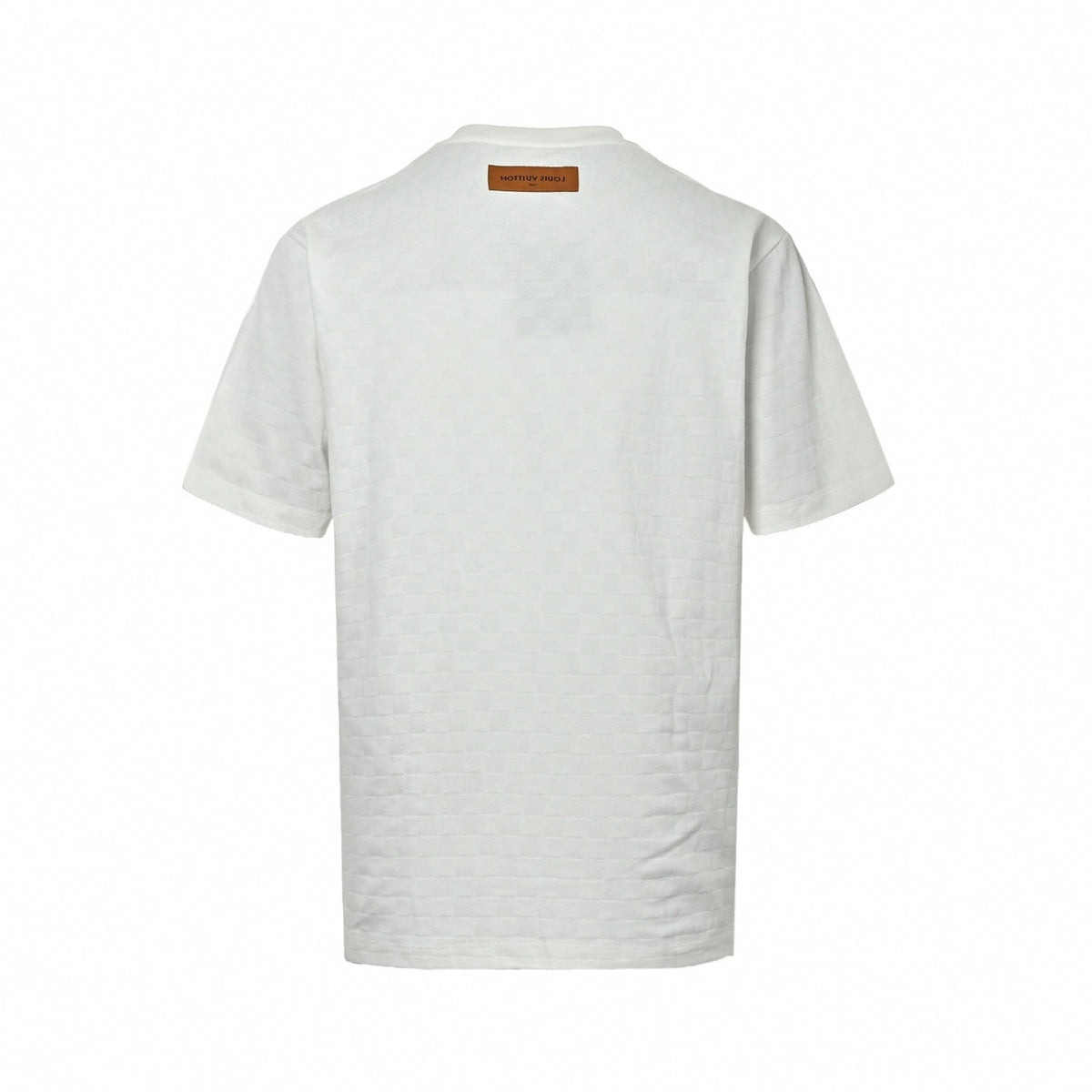 Textured Damier LVovers Pocket T-Shirt - White