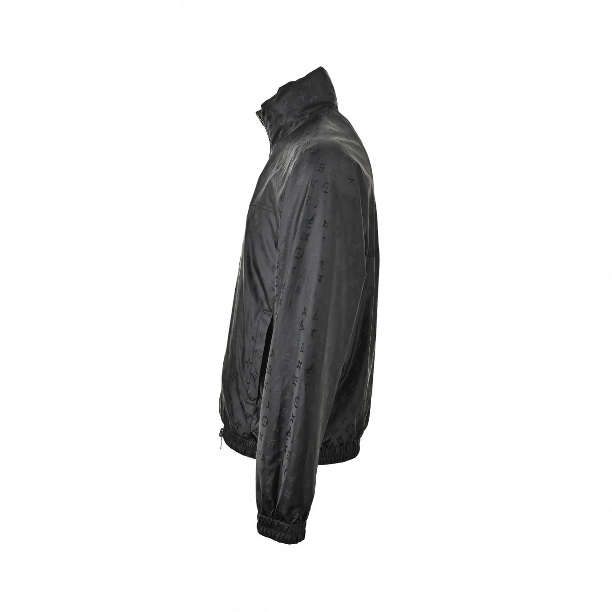Reversible Tonal Monogram Jacket | Black & Olive Green