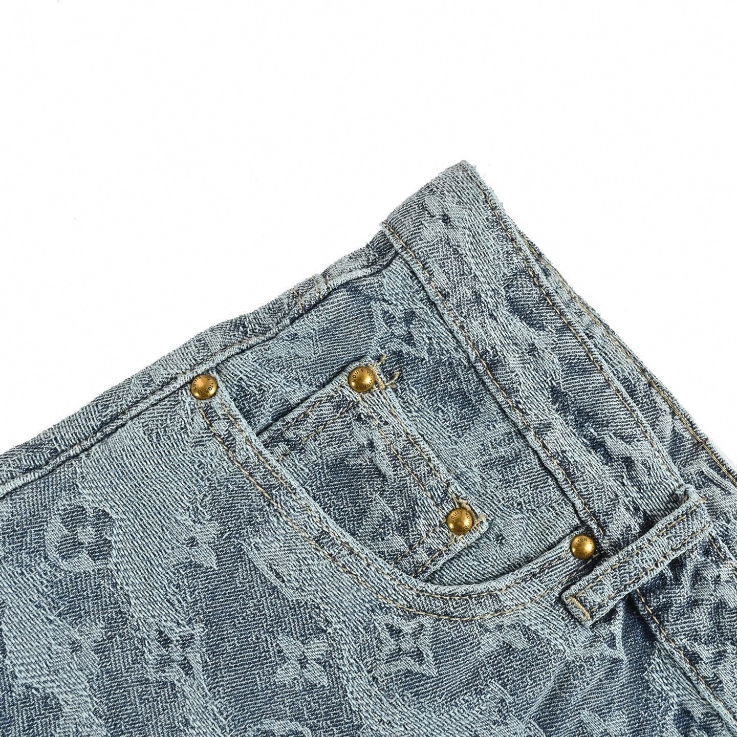 Monogram Denim Ensemble | Indigo Washed