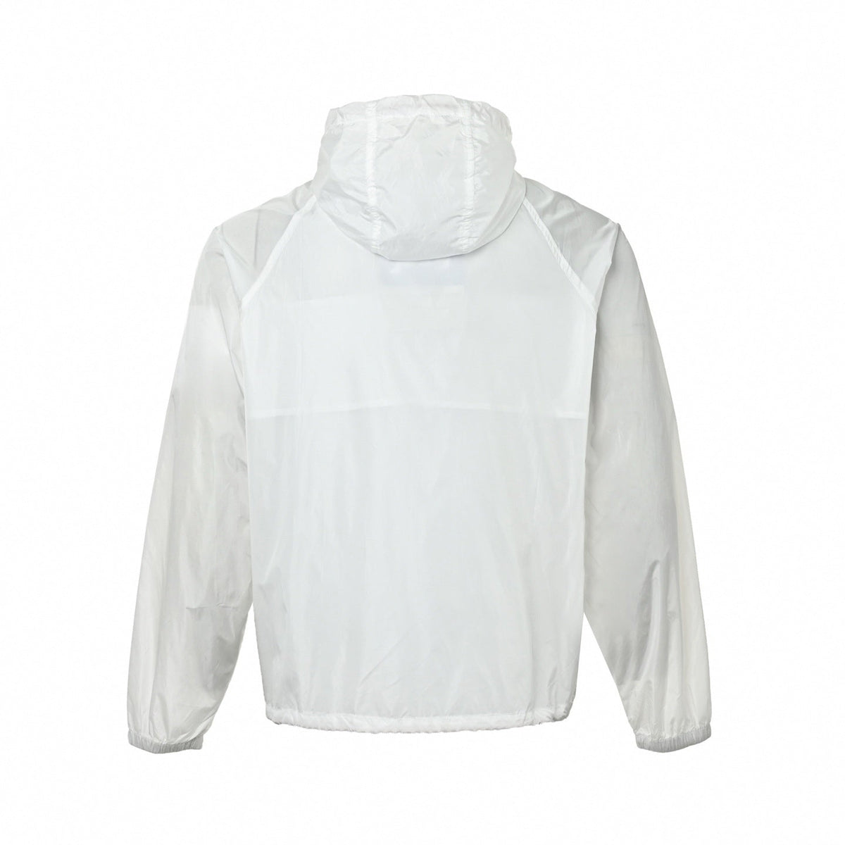 Vintage Check Trim Hooded Jacket | White