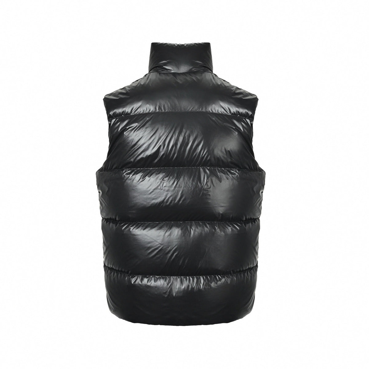 Logo-Patch High-Gloss Puffer Vest