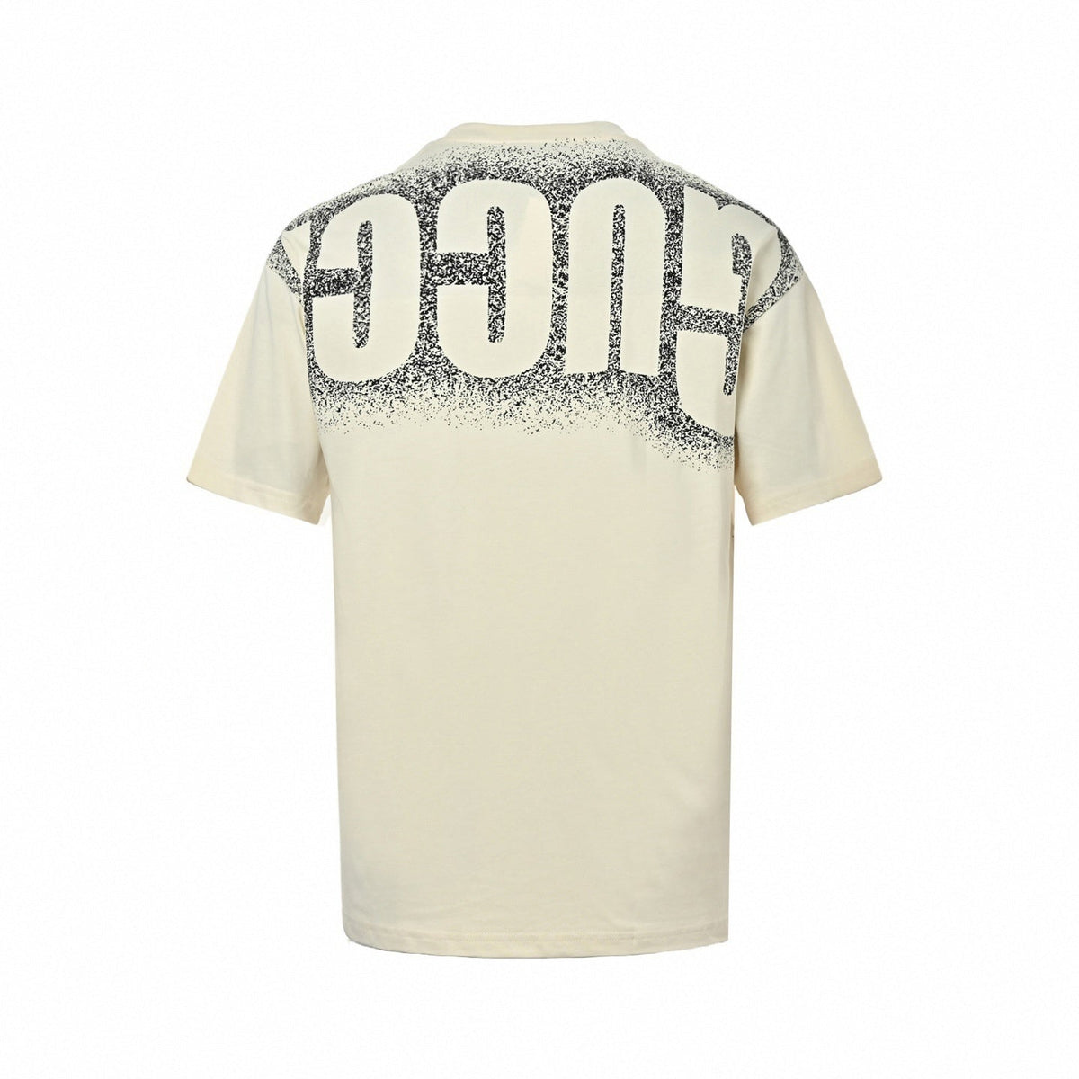 Wraparound Spray Logo T-Shirt | Cream