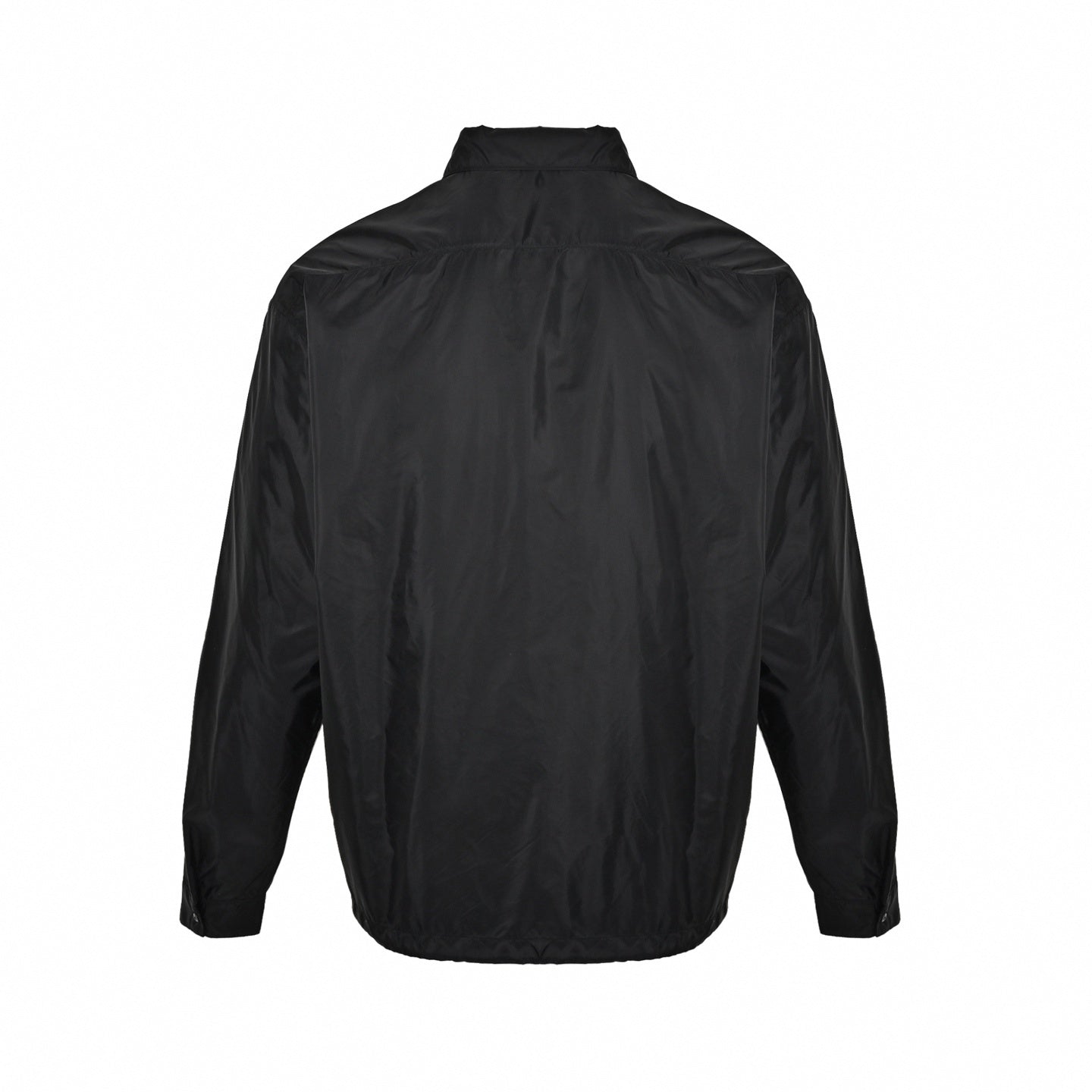 Nylon Zip-Up Jacket - Black