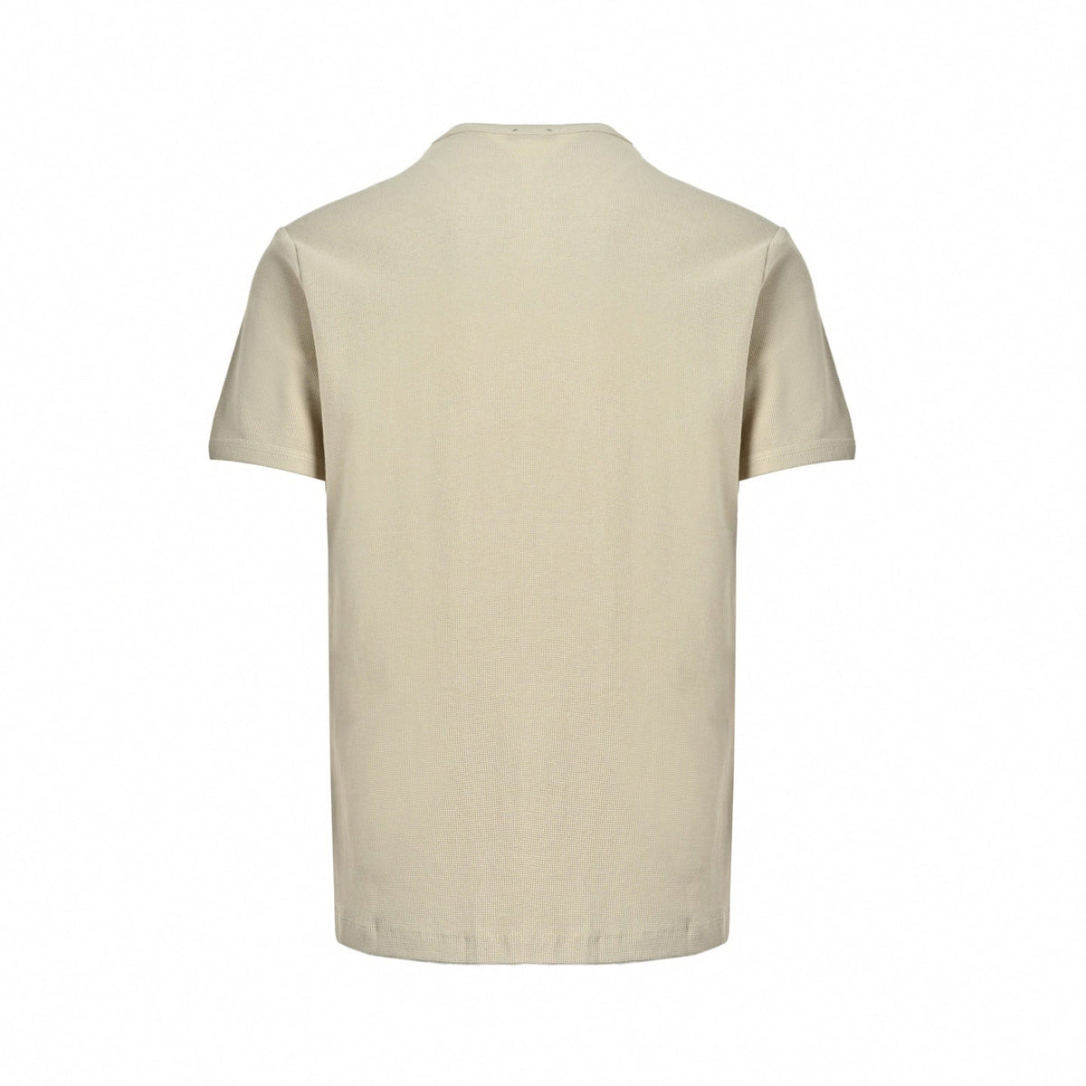Textured Triangle Logo T-Shirt | Beige