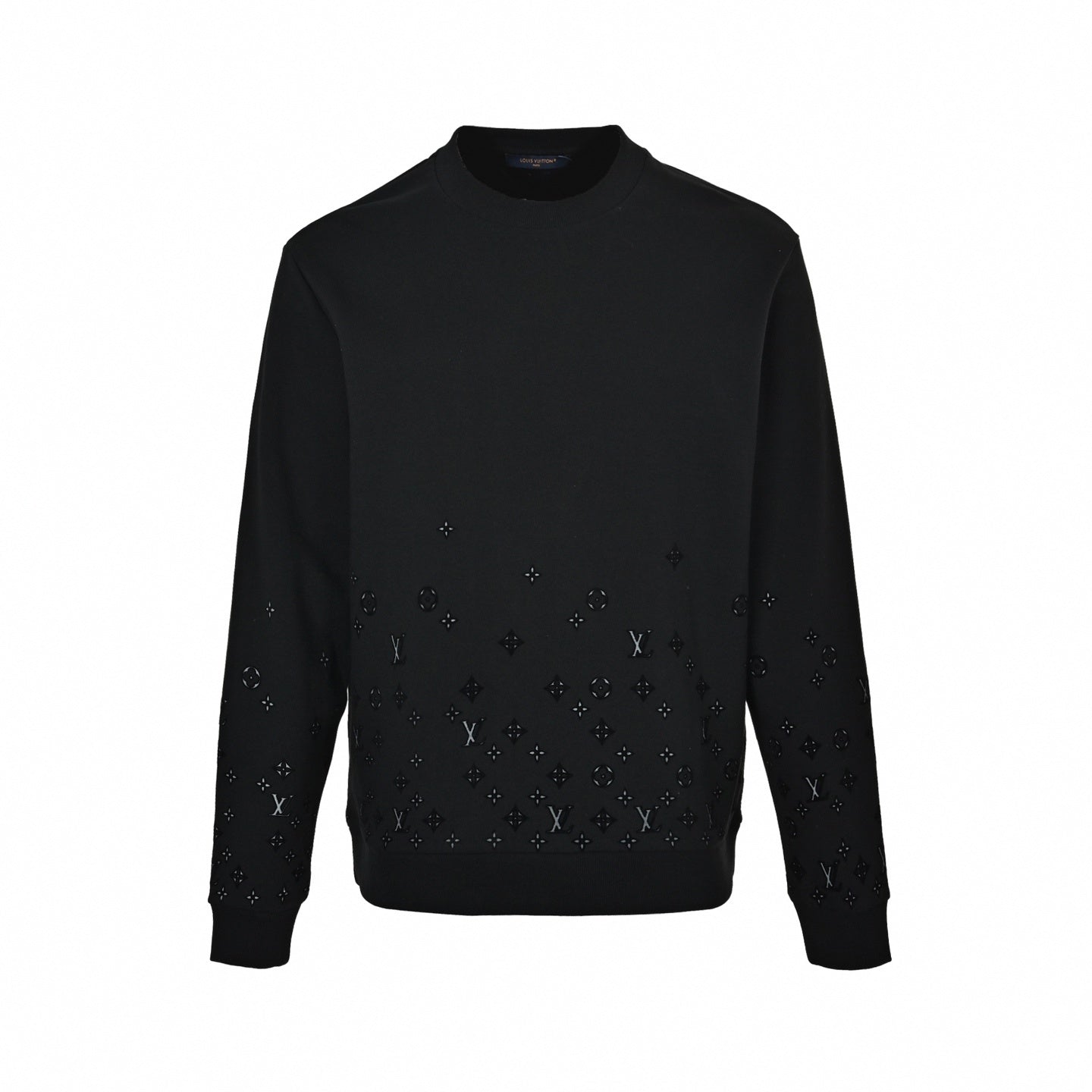 3D Embroidered Falling Monogram Pullover