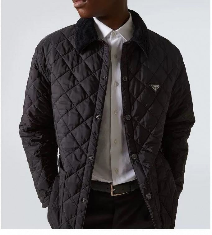 Re-Nylon Quilted Jacket | Black