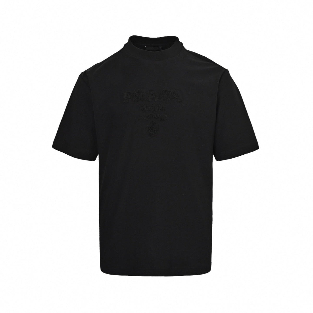 Tonal Terry Logo T-Shirt - Black
