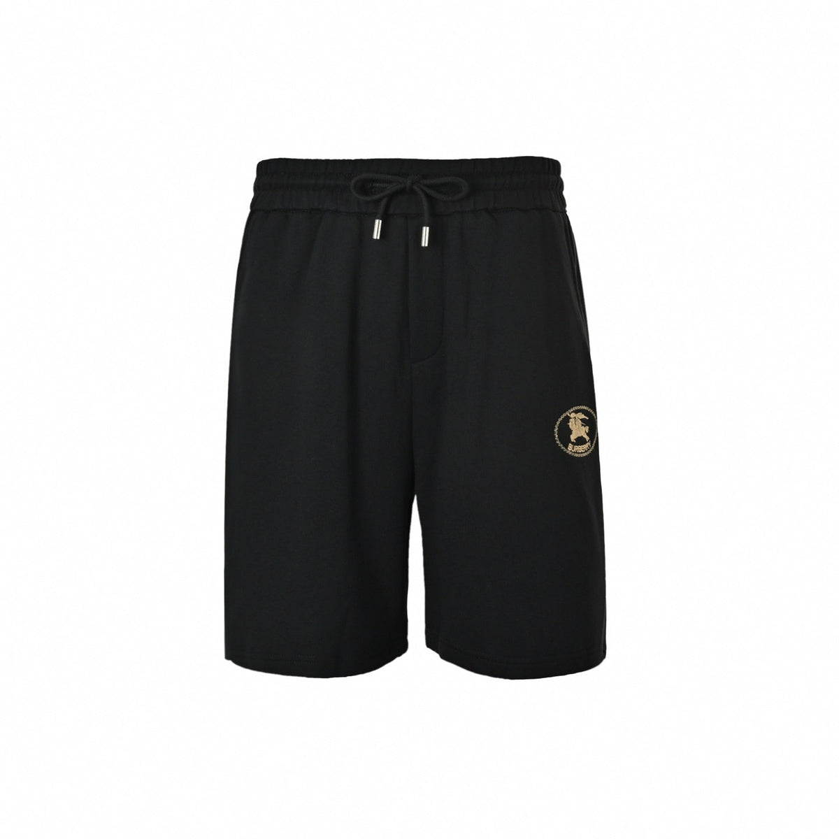 Embroidered Equestrian Knight Shorts | Black