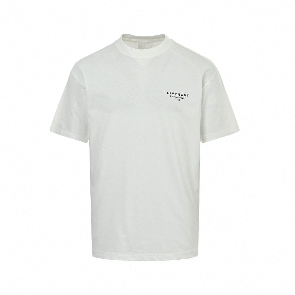 Distressed Address Logo T-Shirt | White