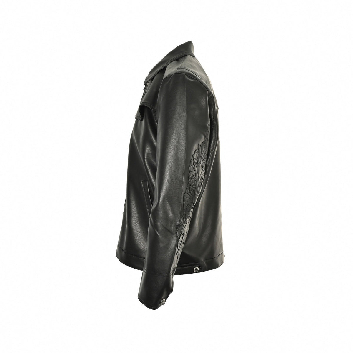 Hearts Leather Western Shirt-Jacket