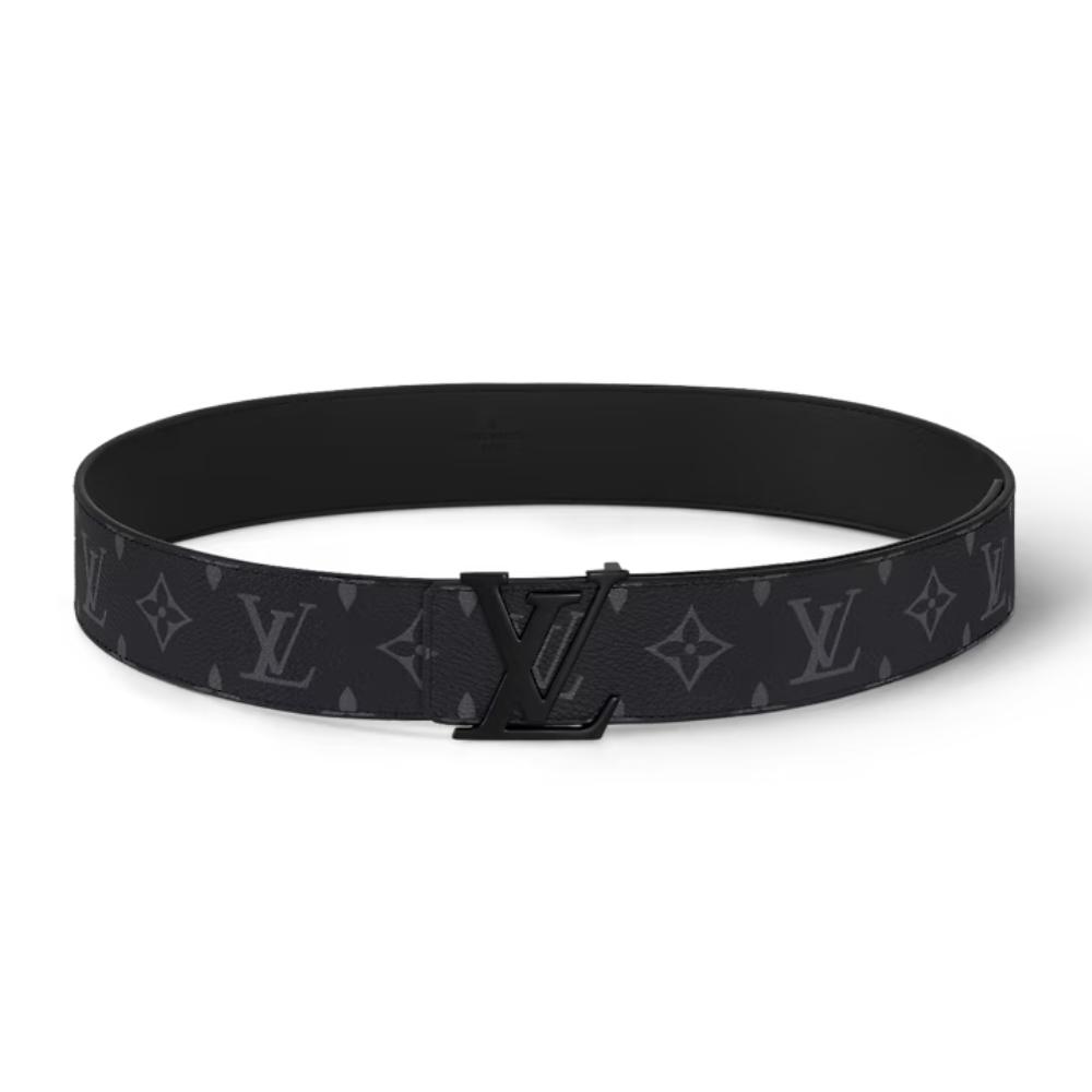 LV Initiales 40mm Matte Black Belt | Navy & Black