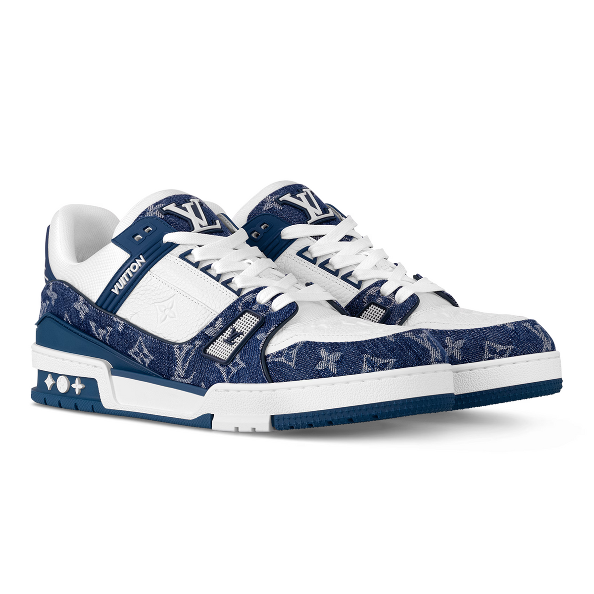 LV Trainer Sneaker | Navy & White