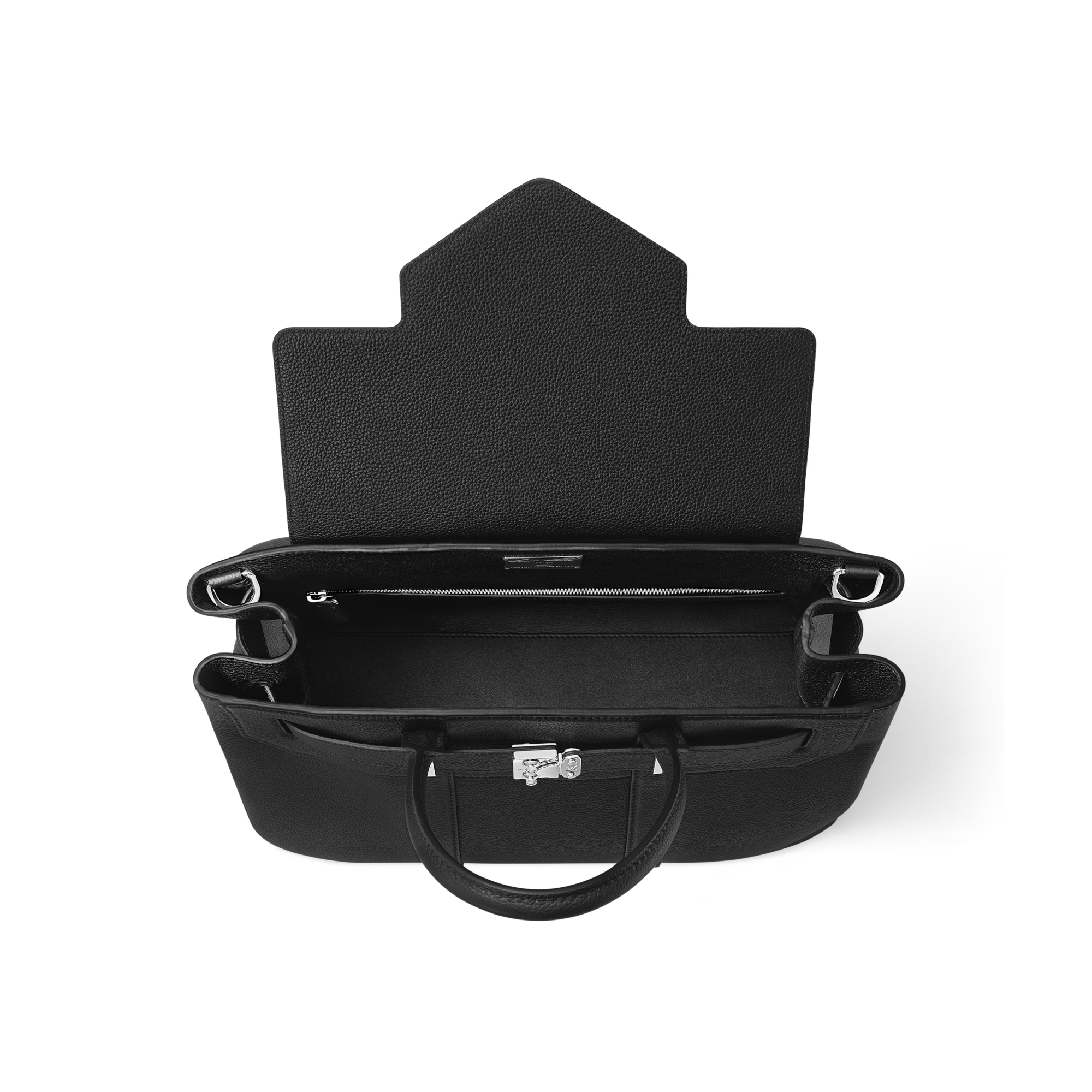 Georges Tote MM | Black & Navy