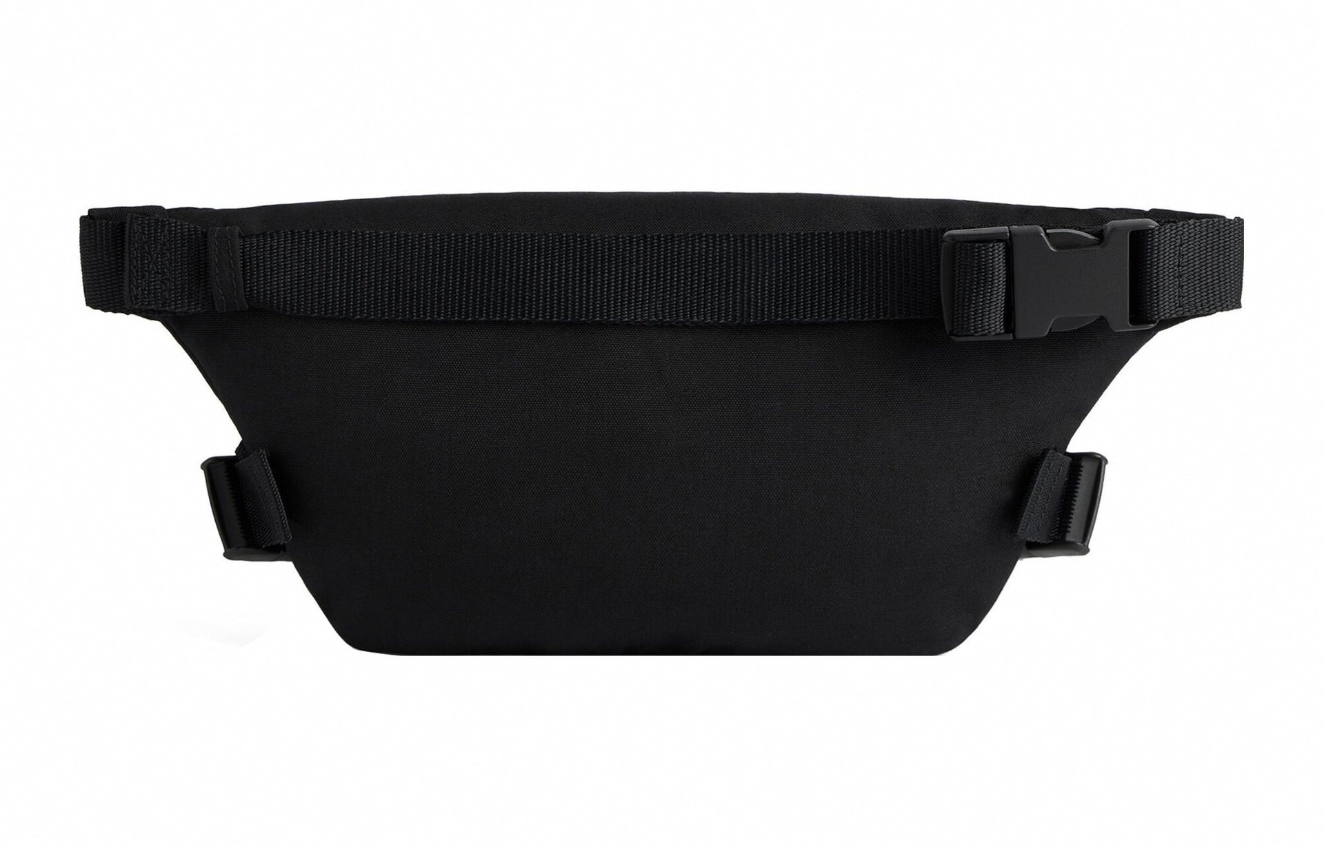 Logo Patch Canvas Belt Bag | Black