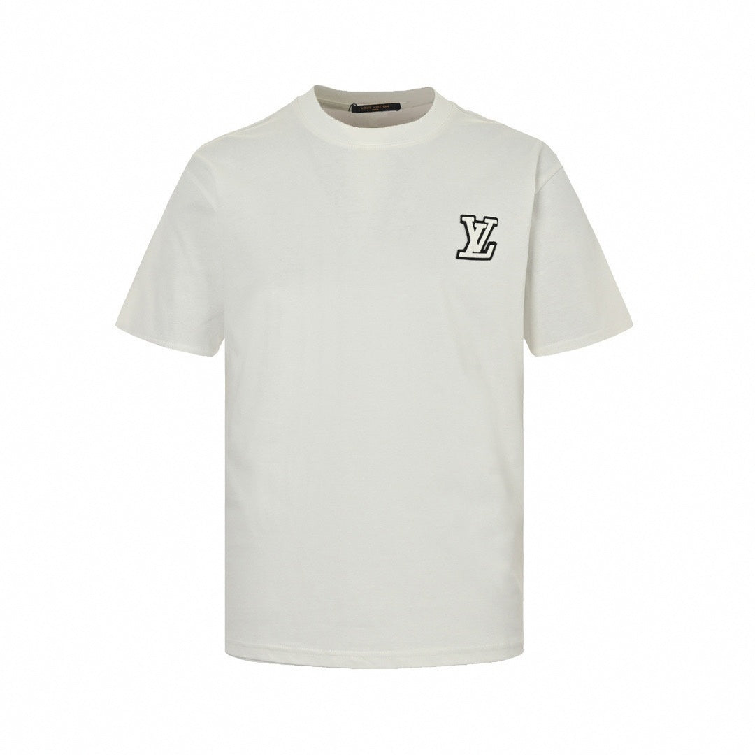 Raised LV Patch T-Shirt - White