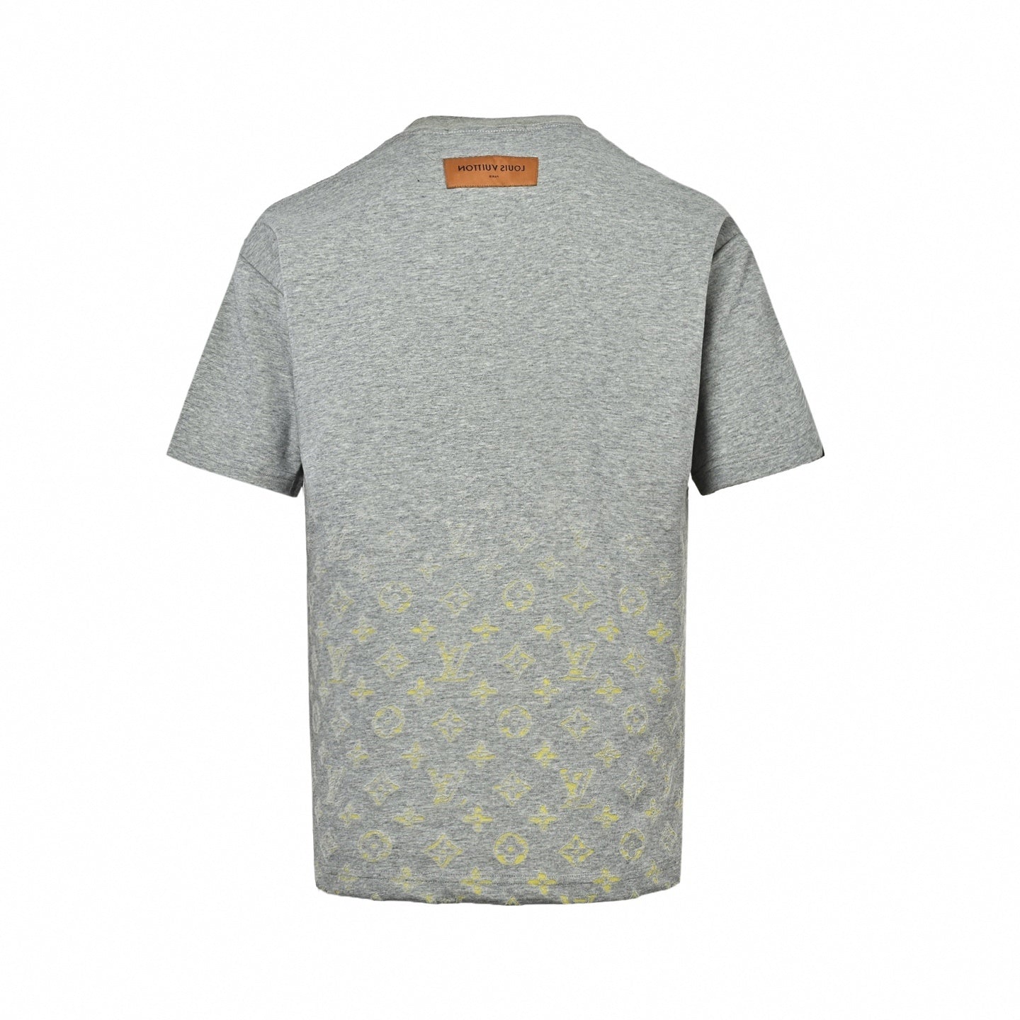 Gradient Monogram T-Shirt | Heather Grey & Yellow