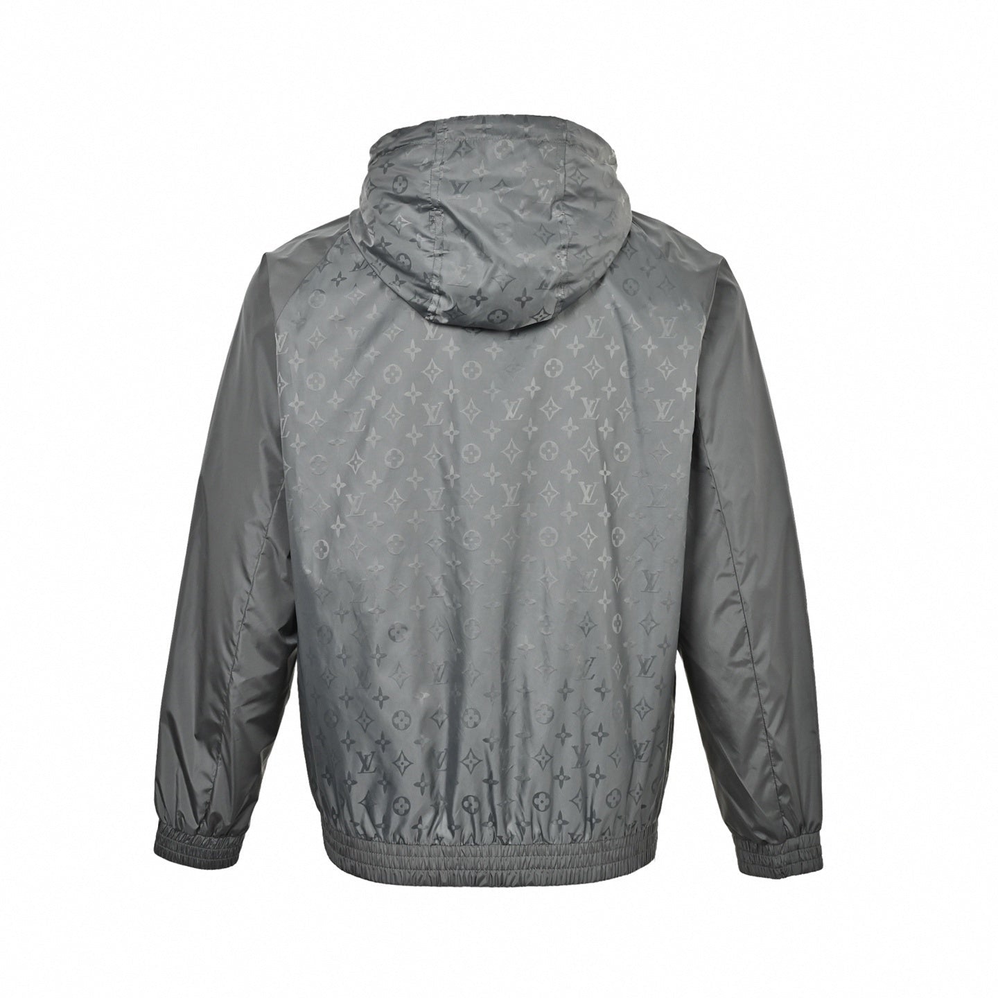 Monogram Windbreaker | Black & Grey | Slim Fit