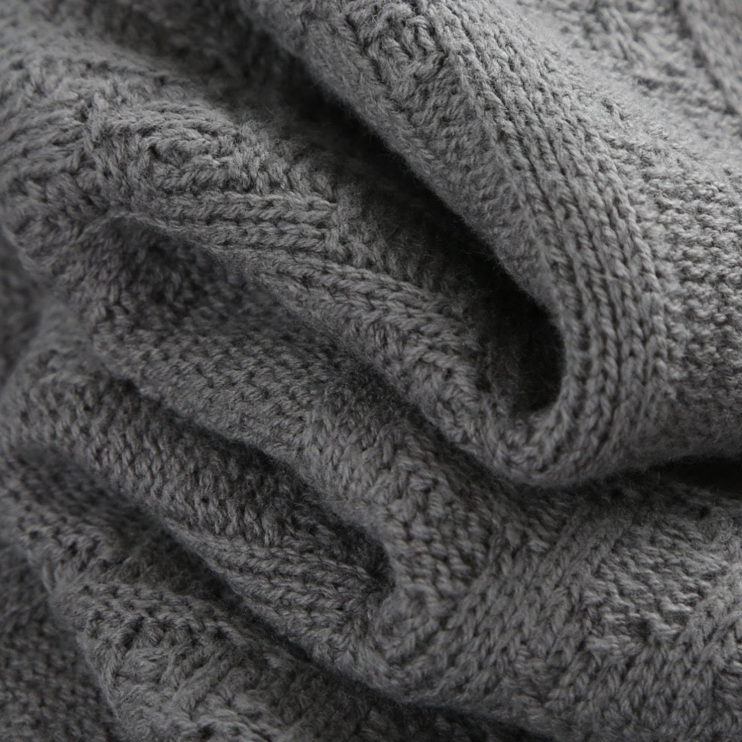 Oblique Jacquard Knit Sweater