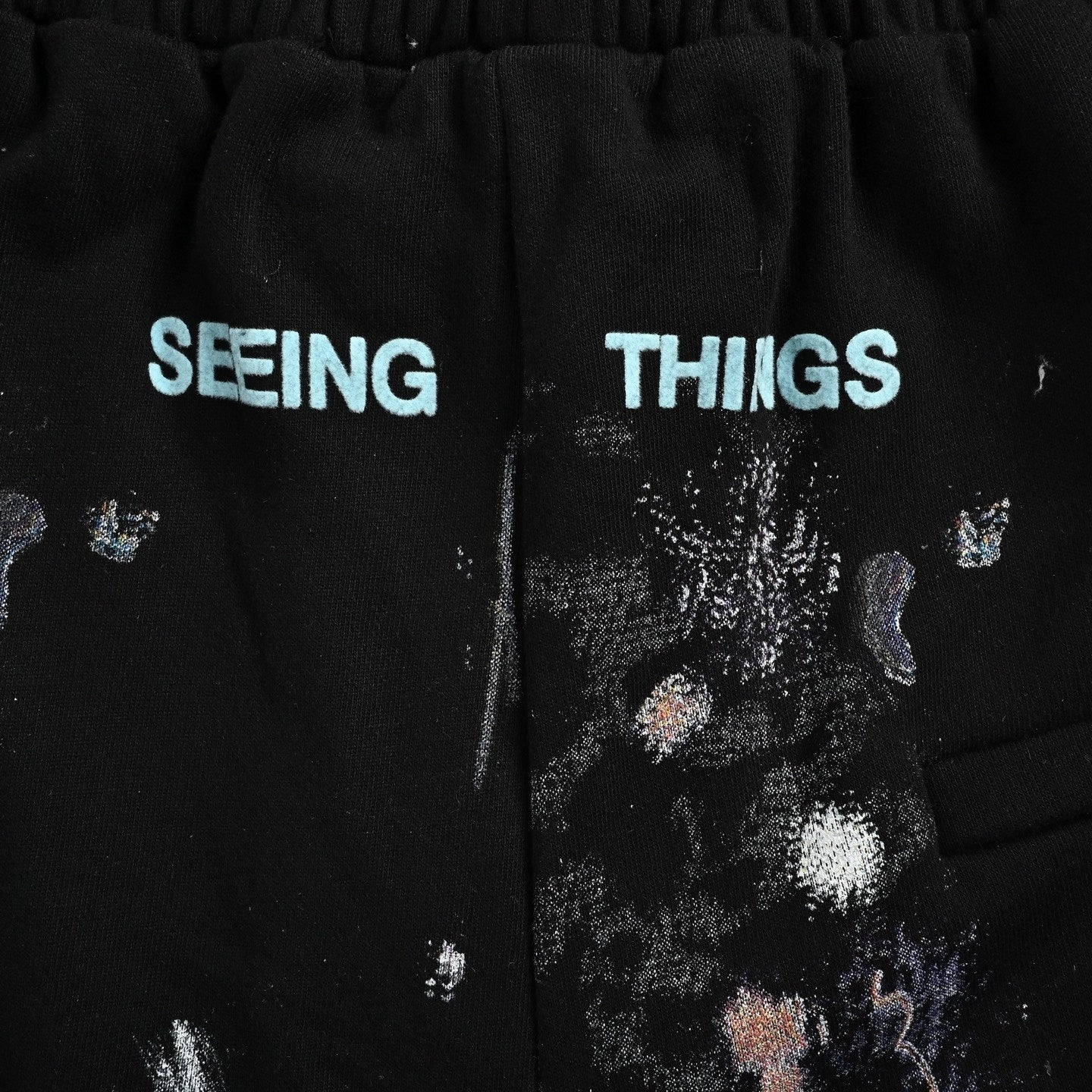 "Seeing Things" Galaxy Sweat Shorts | Black