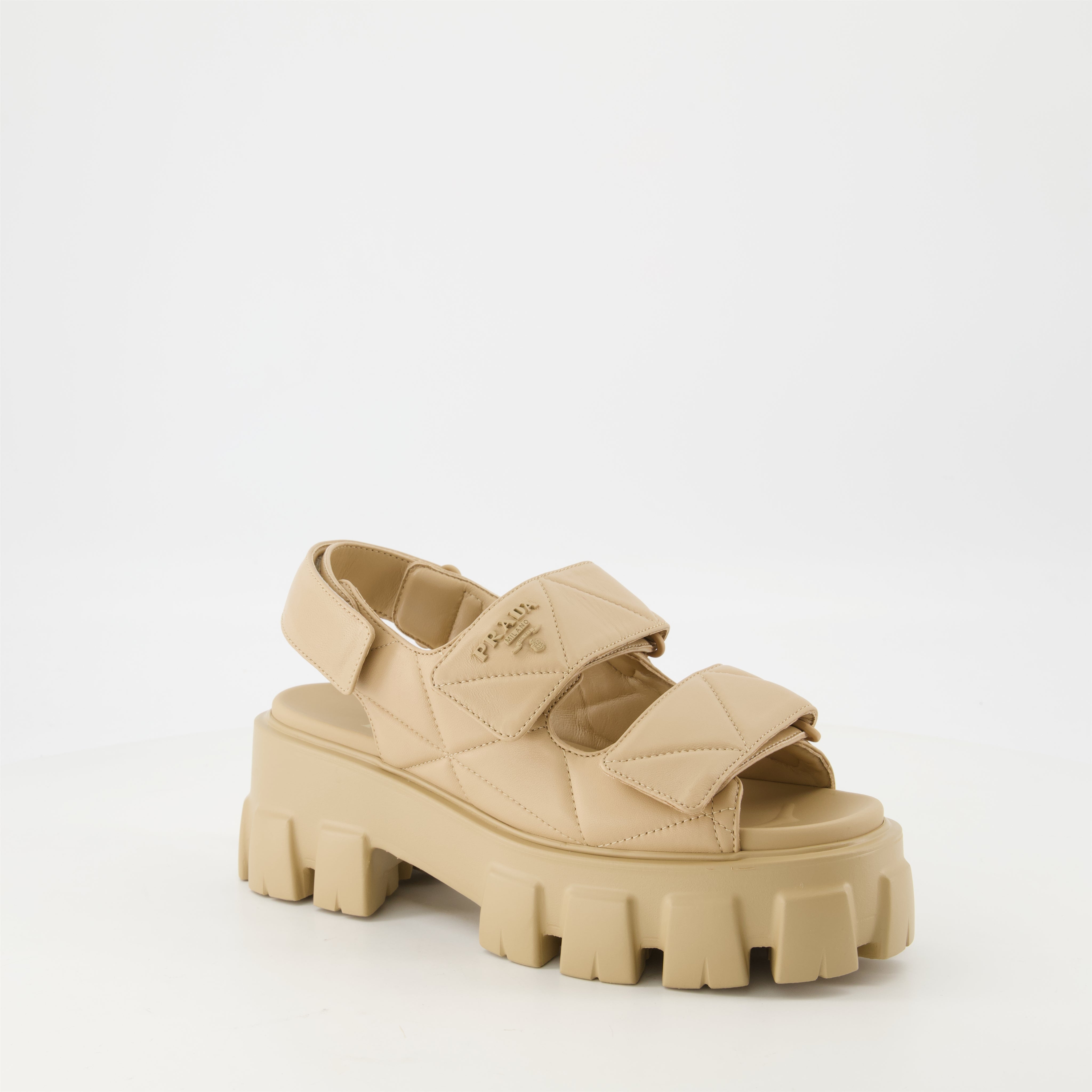 Quilted Leather Sandals