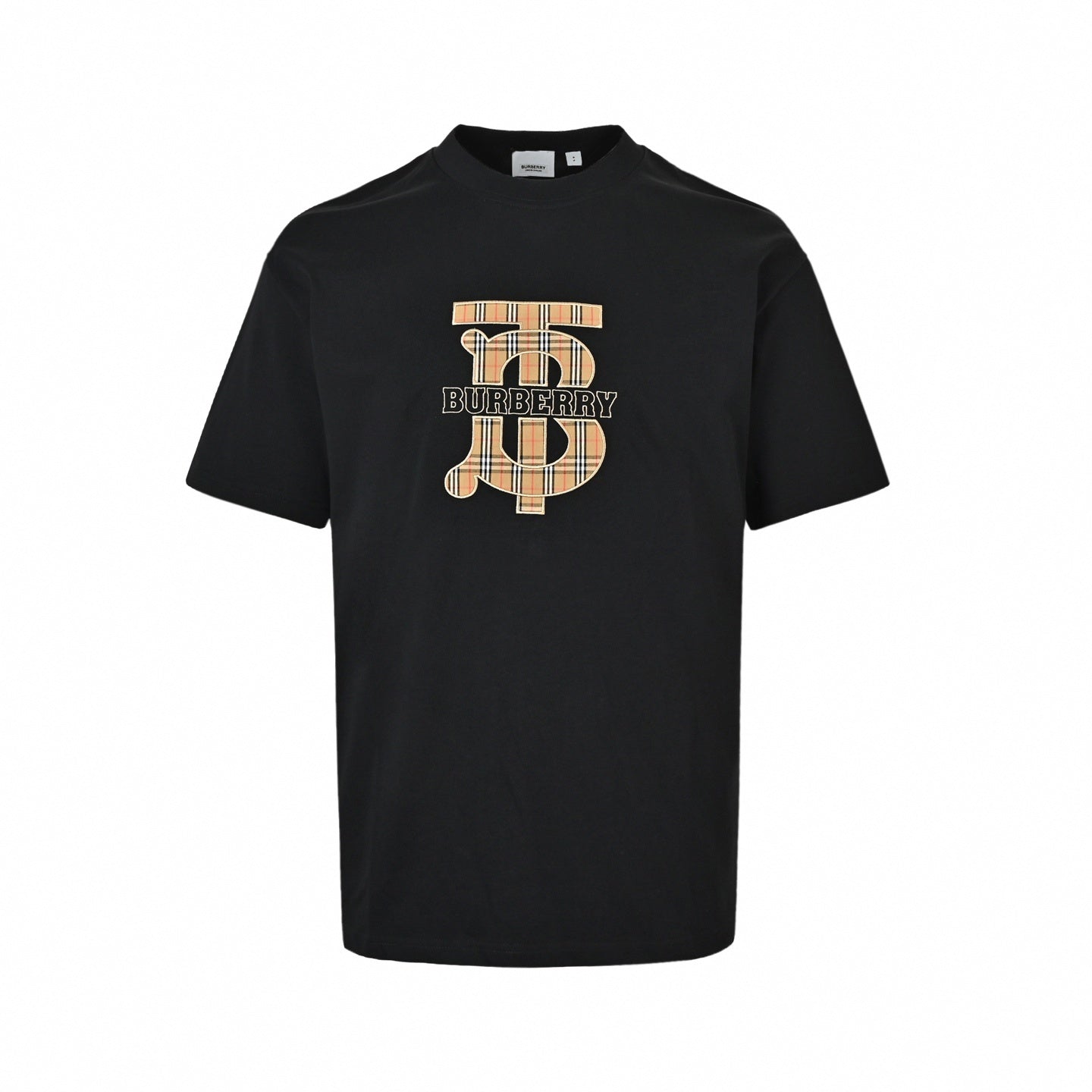 Vintage Check TB Monogram T-Shirt | Black