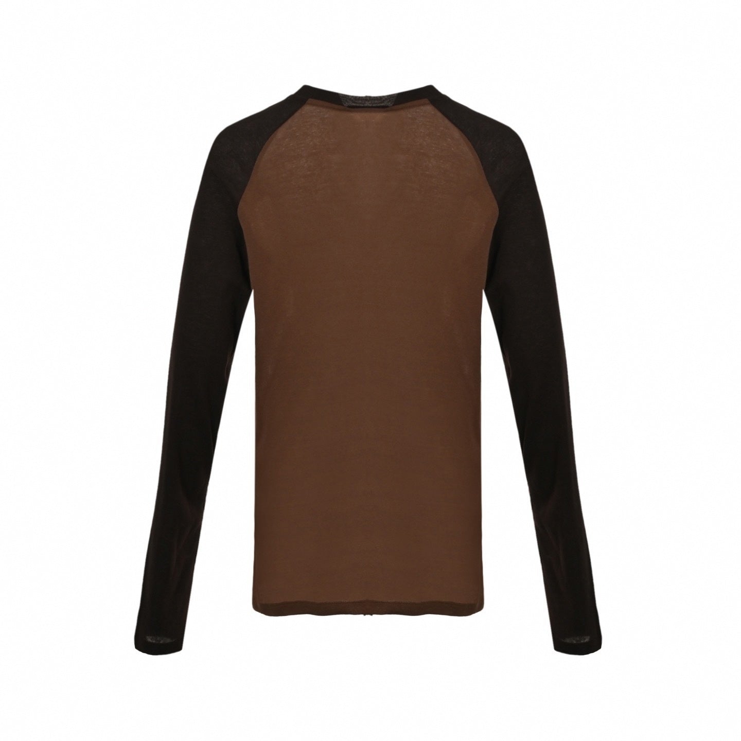 Contrast Raglan Long Sleeve | Brown