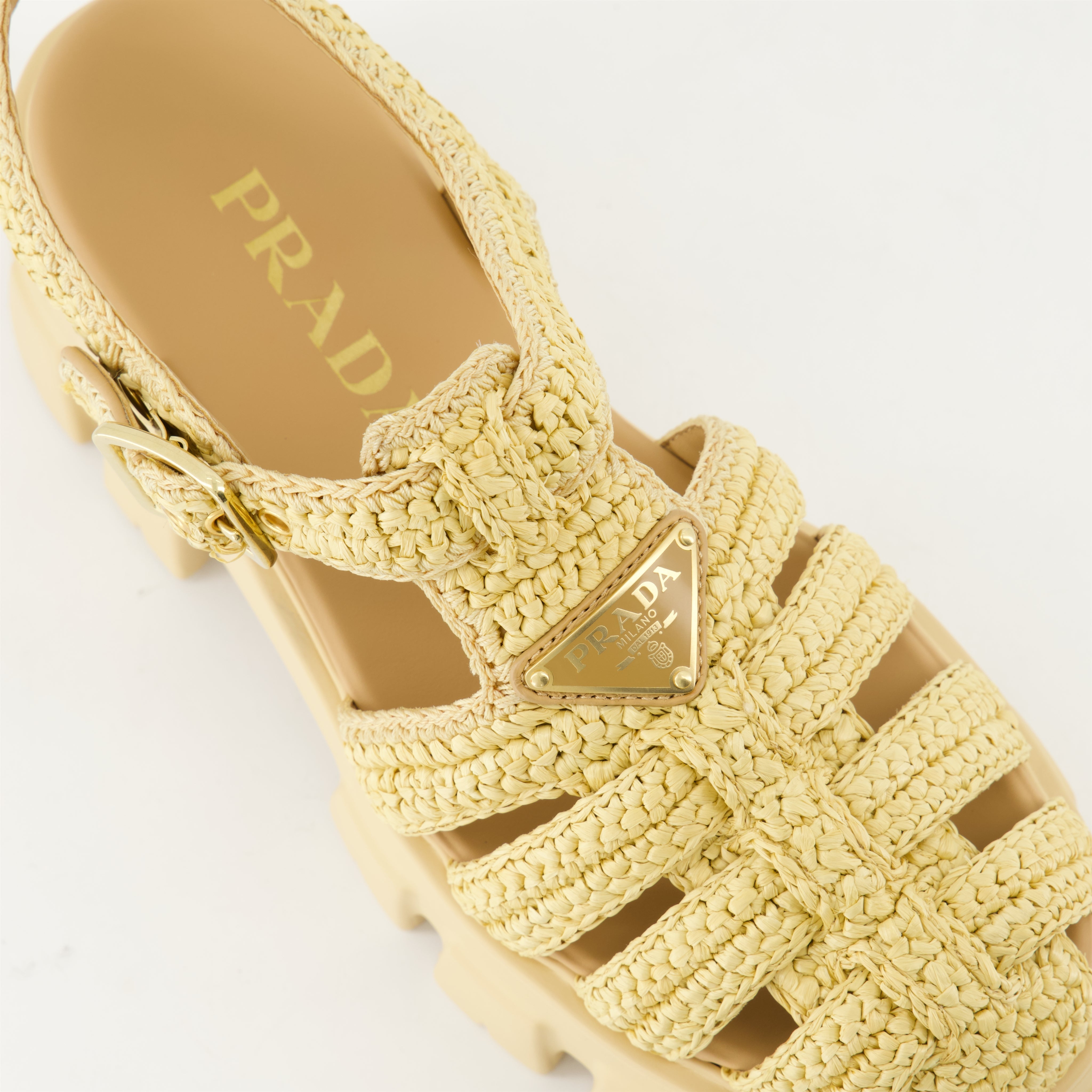 Monolith Raffia Sandals