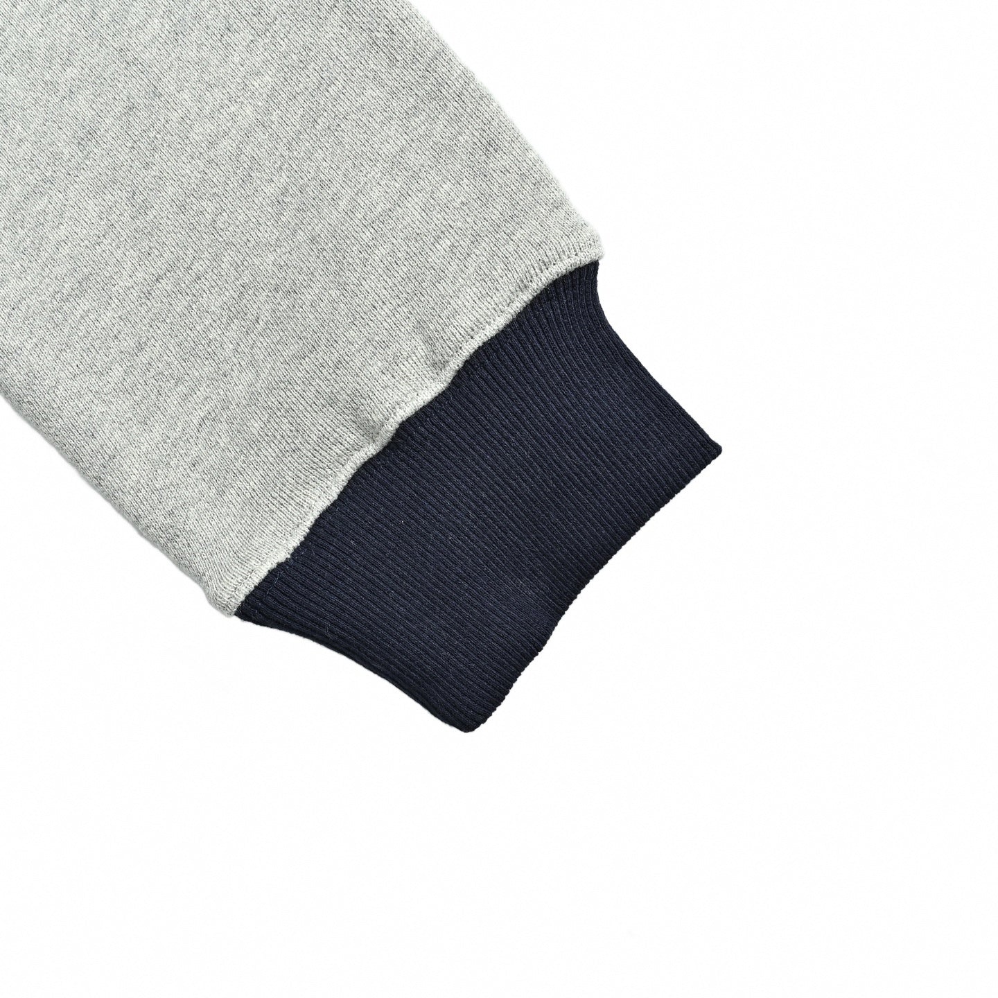 Contrast Pocket Crewneck Sweatshirt - Grey/Navy