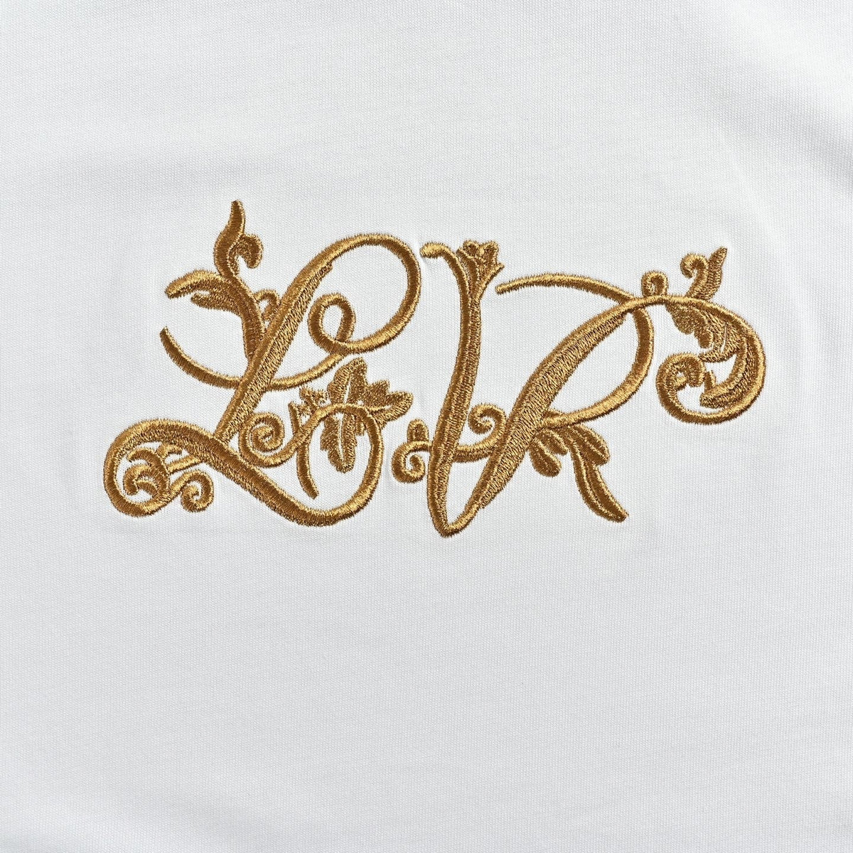 Ornate Baroque Embroidered T-Shirt | White