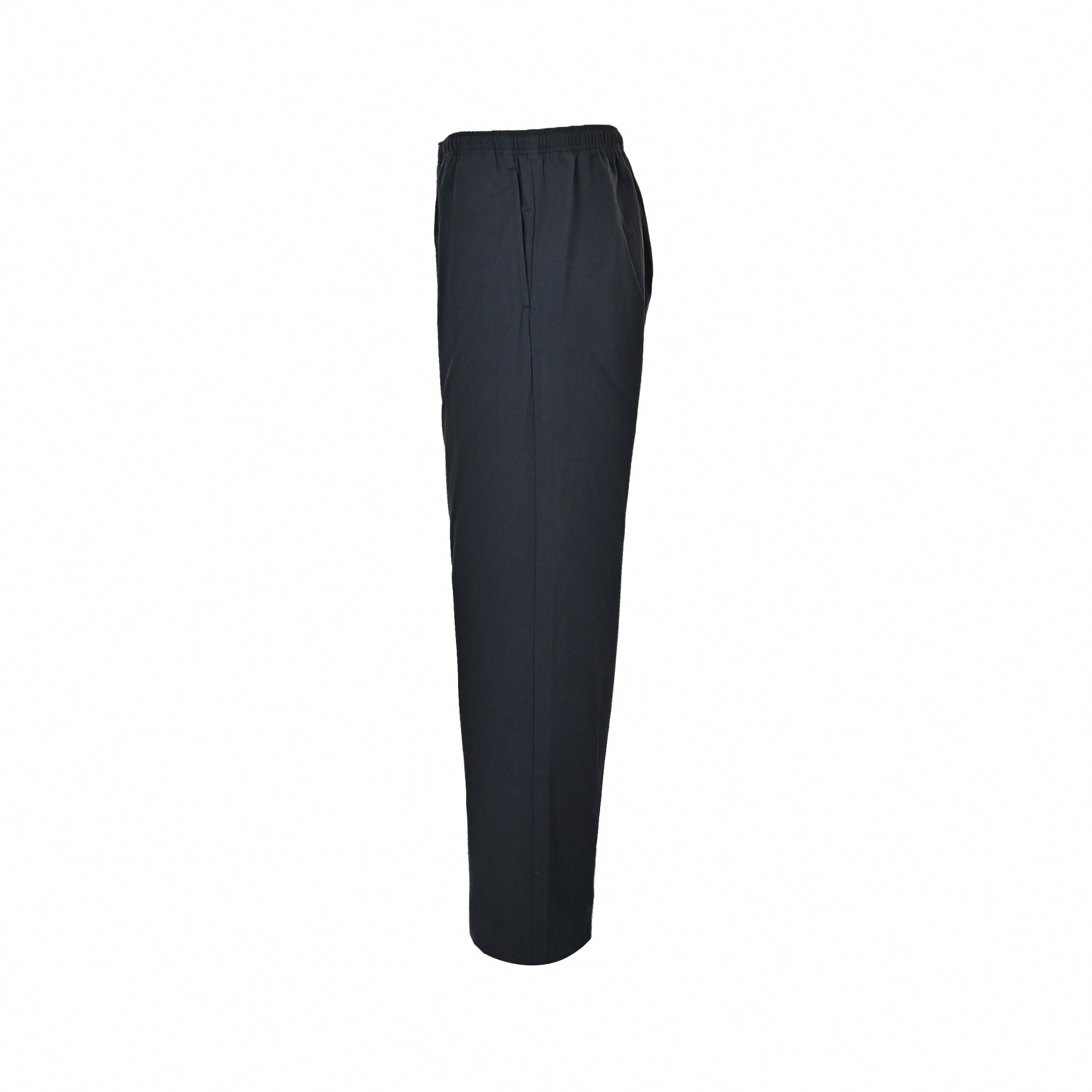 Cotton Twill Elasticated Trousers - Navy Blue