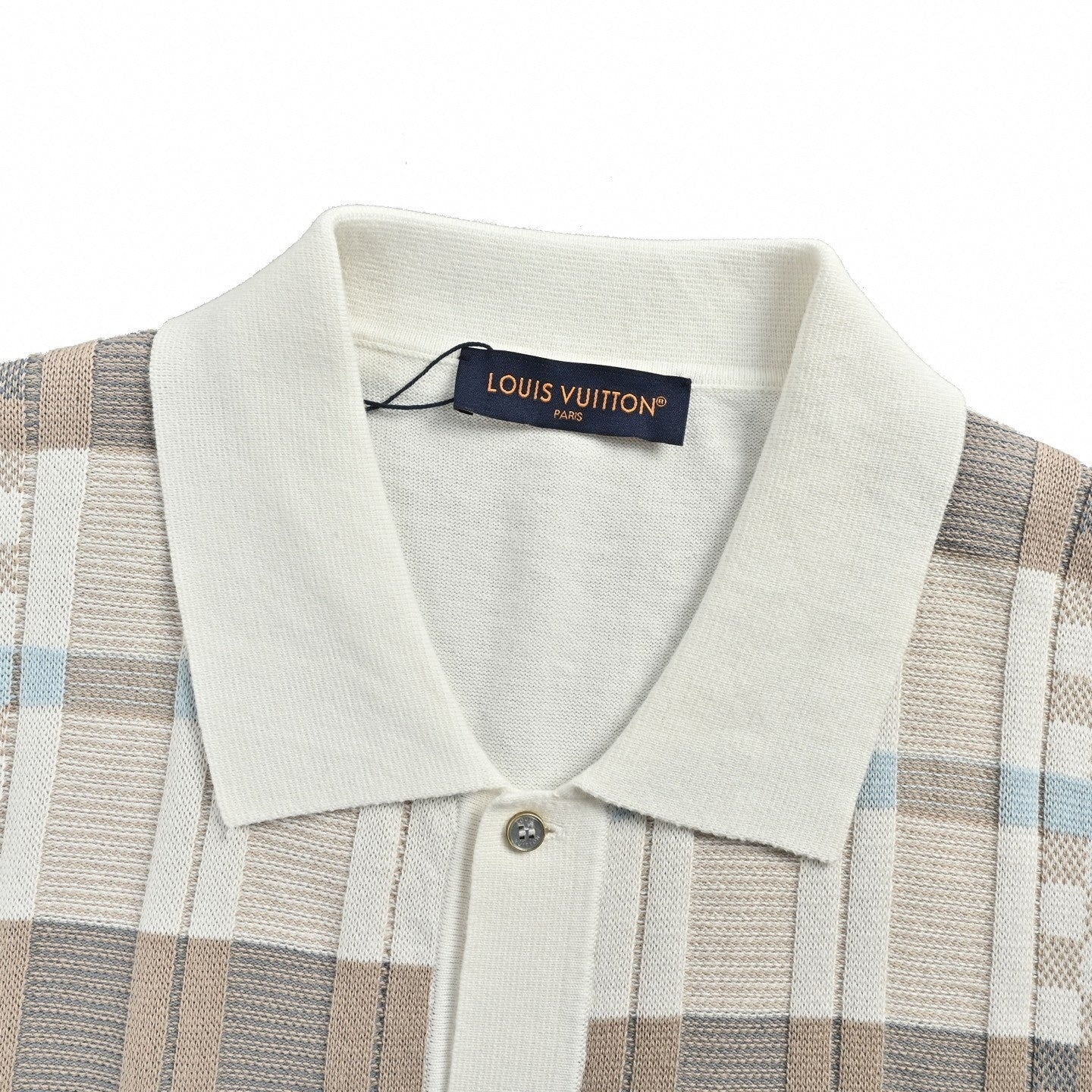 Mixed Plaid Knit Shirt