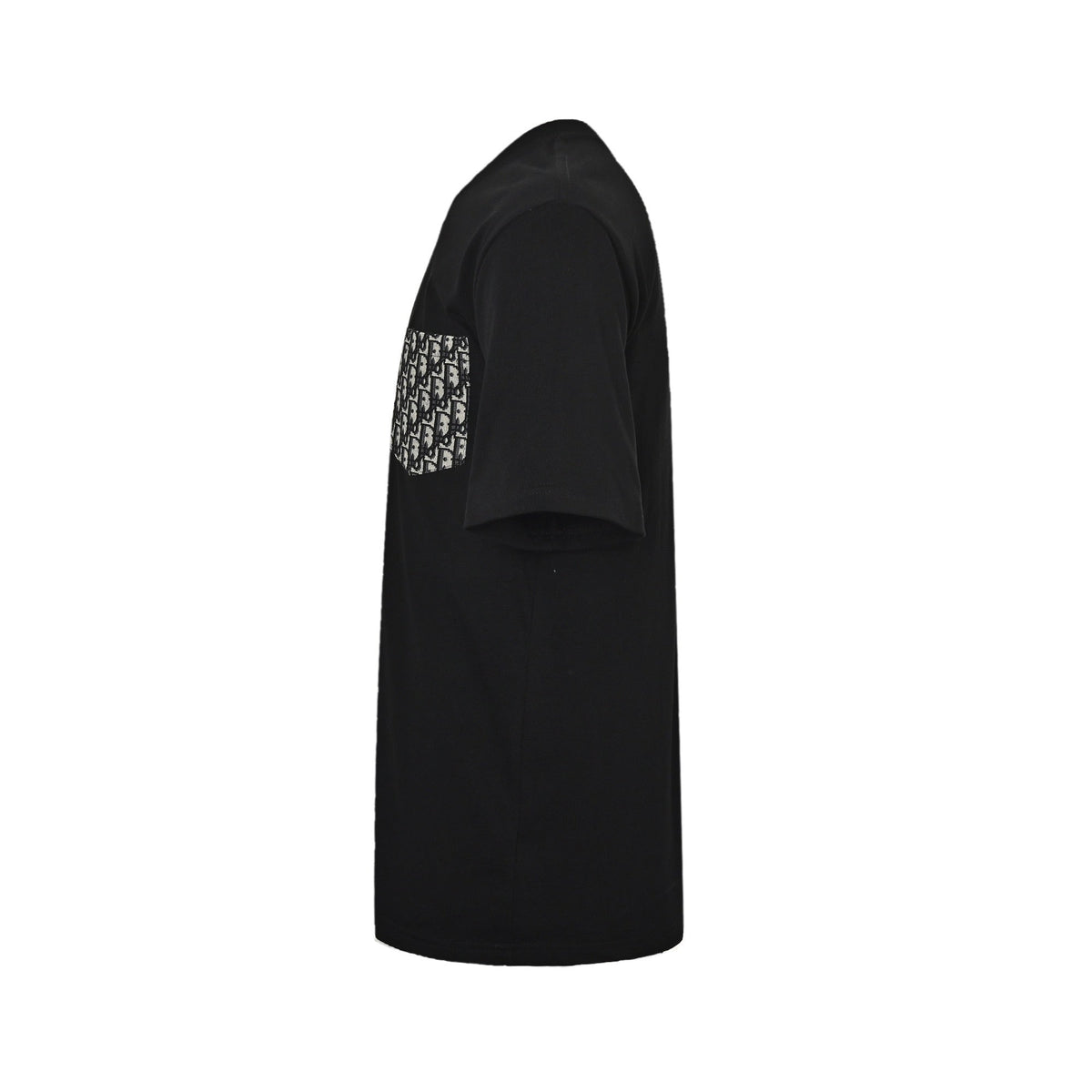 Oblique Jacquard Pocket T-Shirt | Black