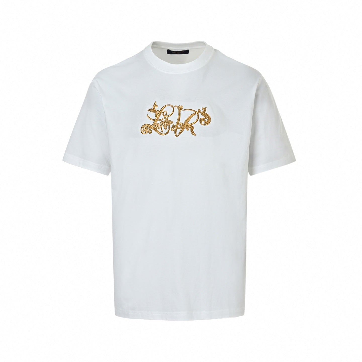 Ornate Baroque Embroidered T-Shirt | White