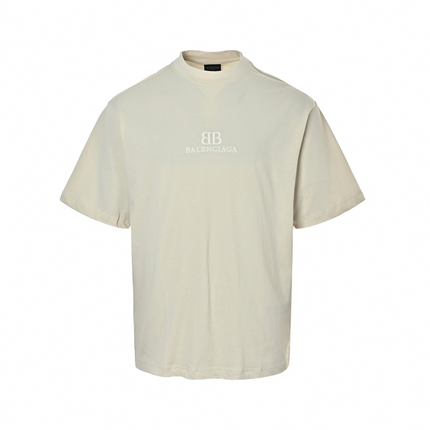 Tonal Embroidered Logo T-Shirt | Beige