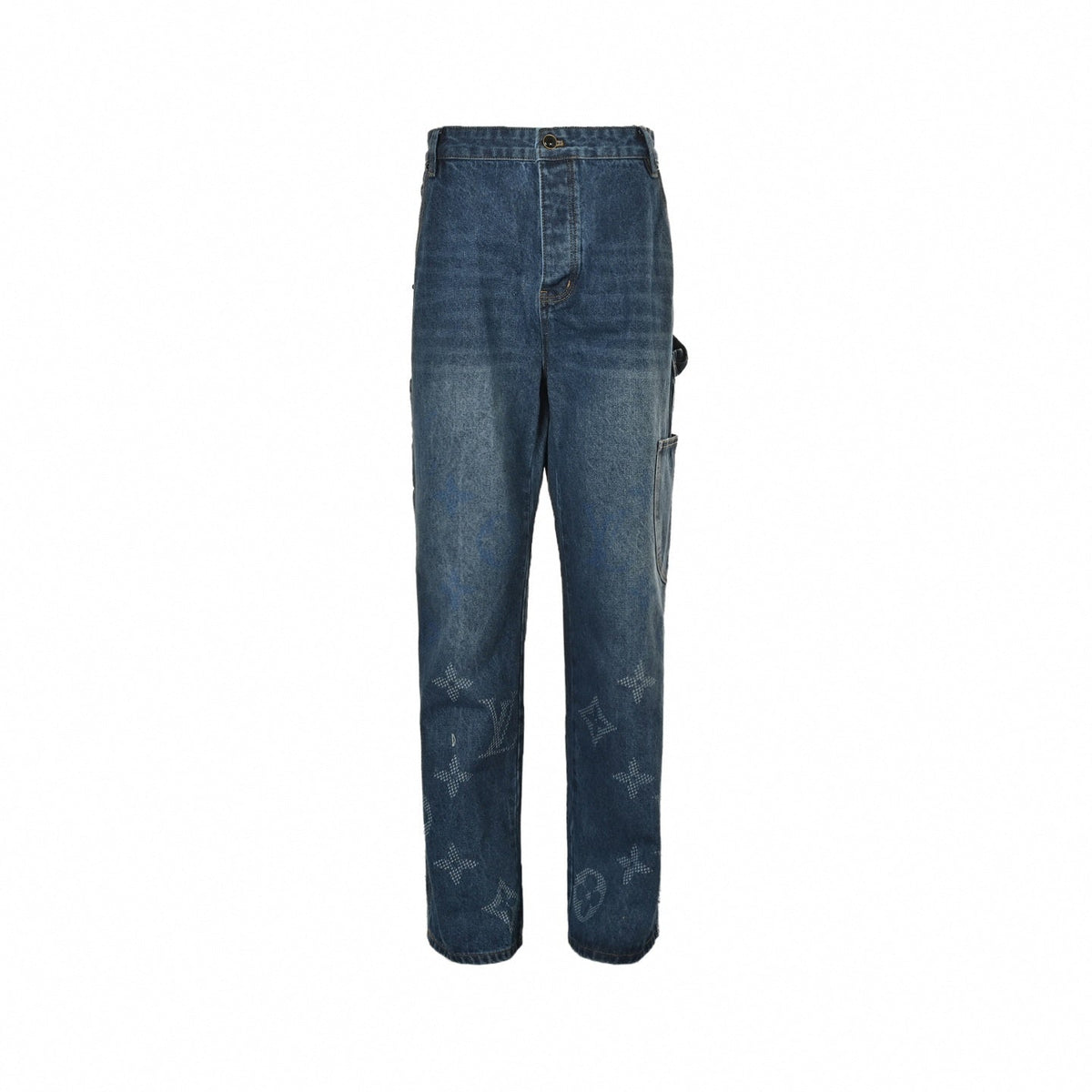 Monogram Gradient Denim Jeans | Vintage Blue