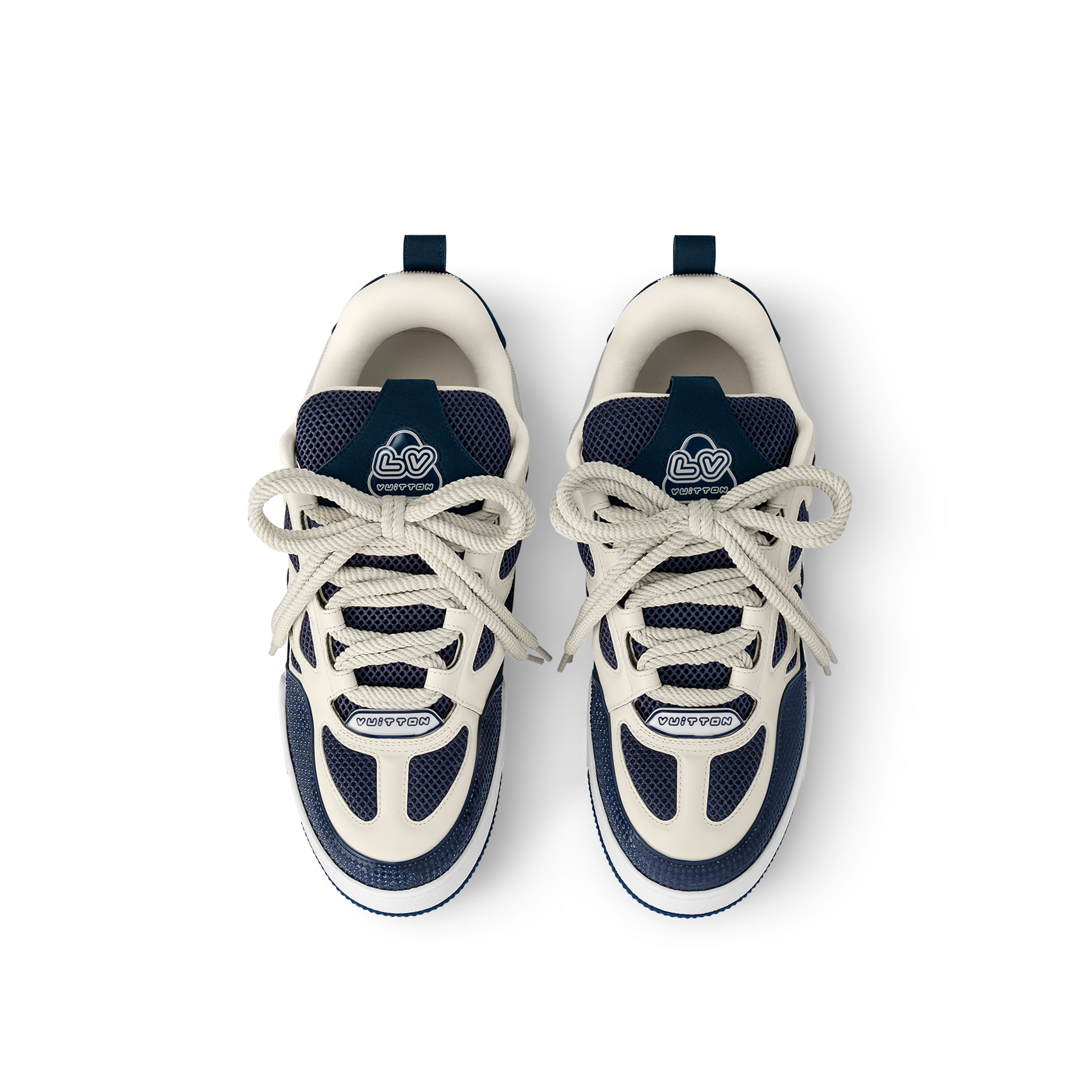 LV Skate Sneaker | Navy & Cream
