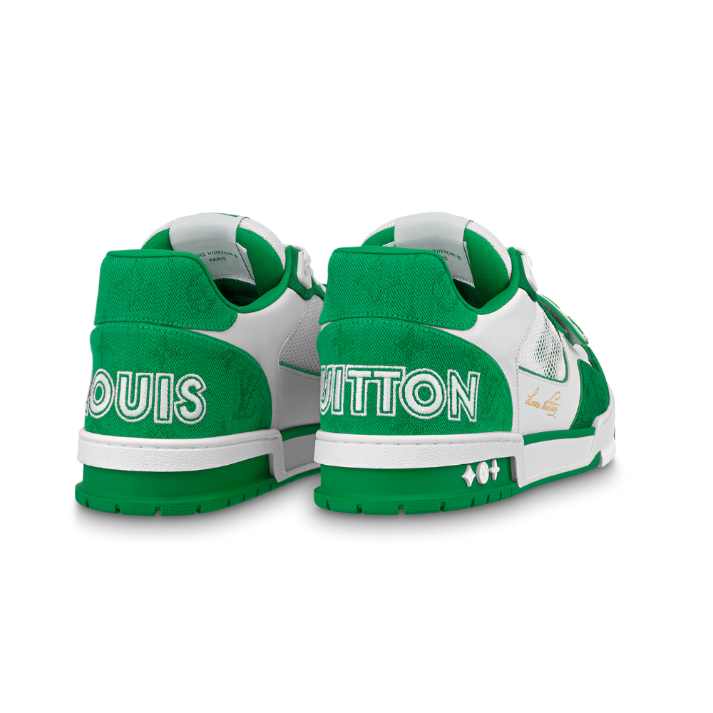 LV Trainer Sneaker | Green & Cream