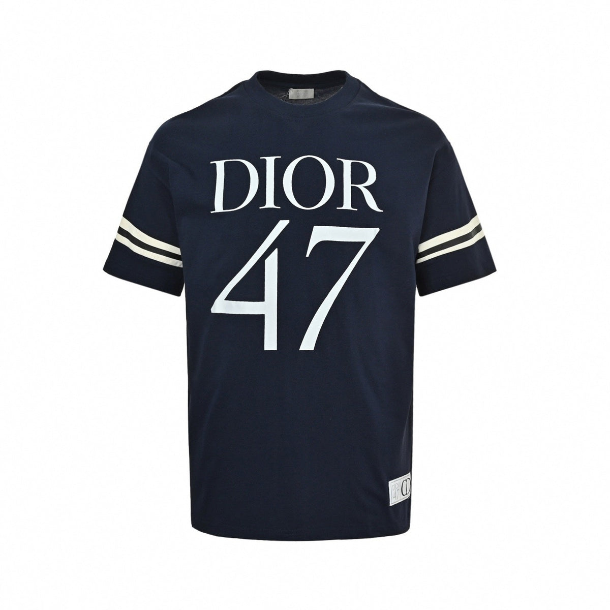47 Varsity Stripe T-Shirt - Navy Blue