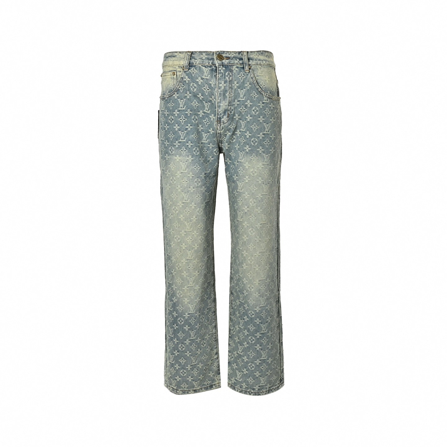 Monogram Jacquard Denim Jeans